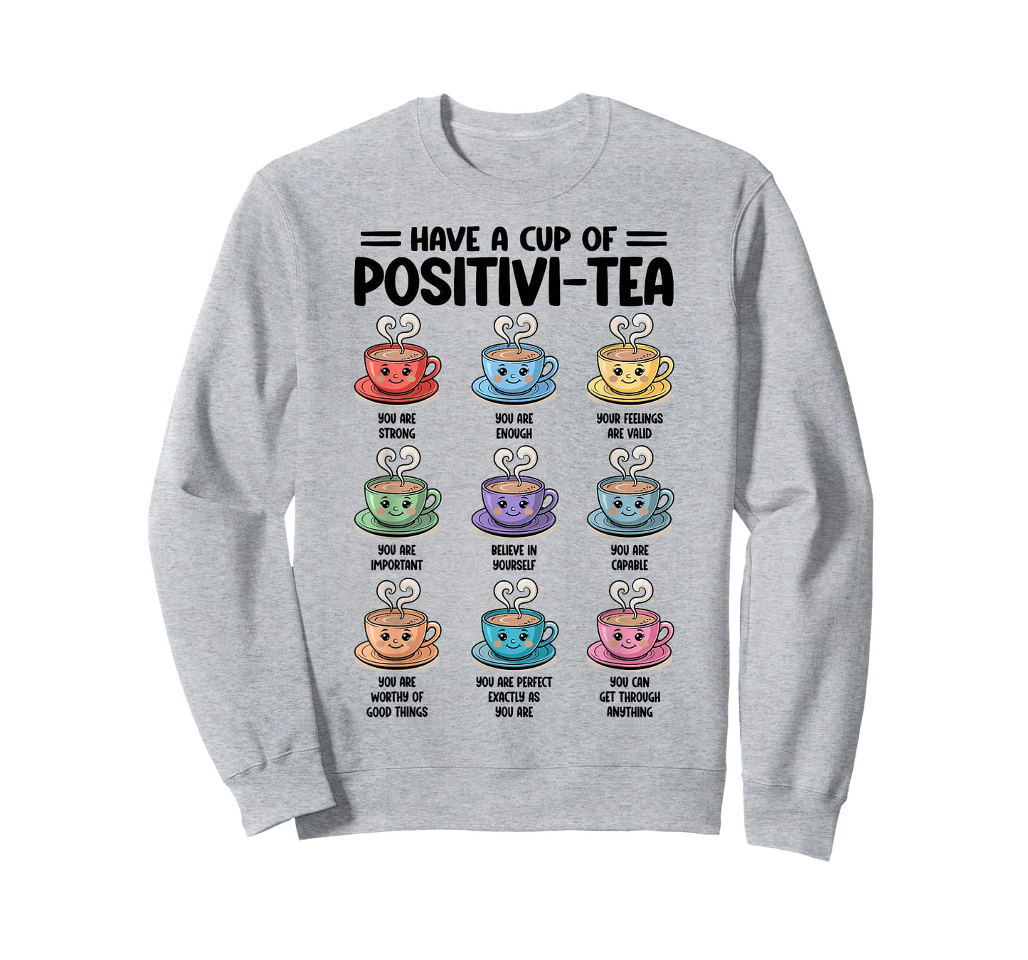 Have A Cup of Positivi-Tea Counselor Christmas Mental Health T-Shirt
