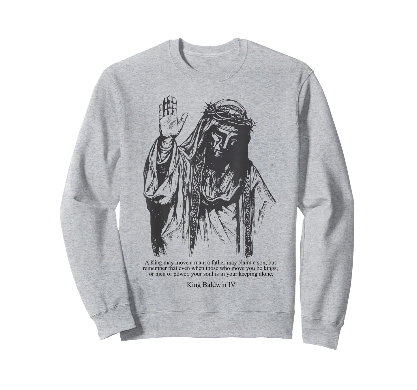 Sliver Mask King Baldwin IV Meme The Leper King Warrior T-Shirt