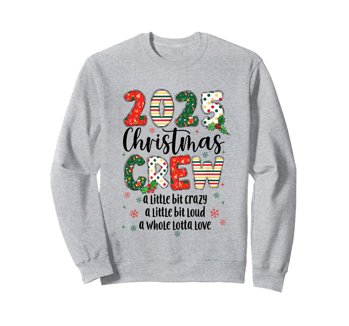 Christmas Crew 2025 Family Matching Xmas Squad Women Girls T-Shirt