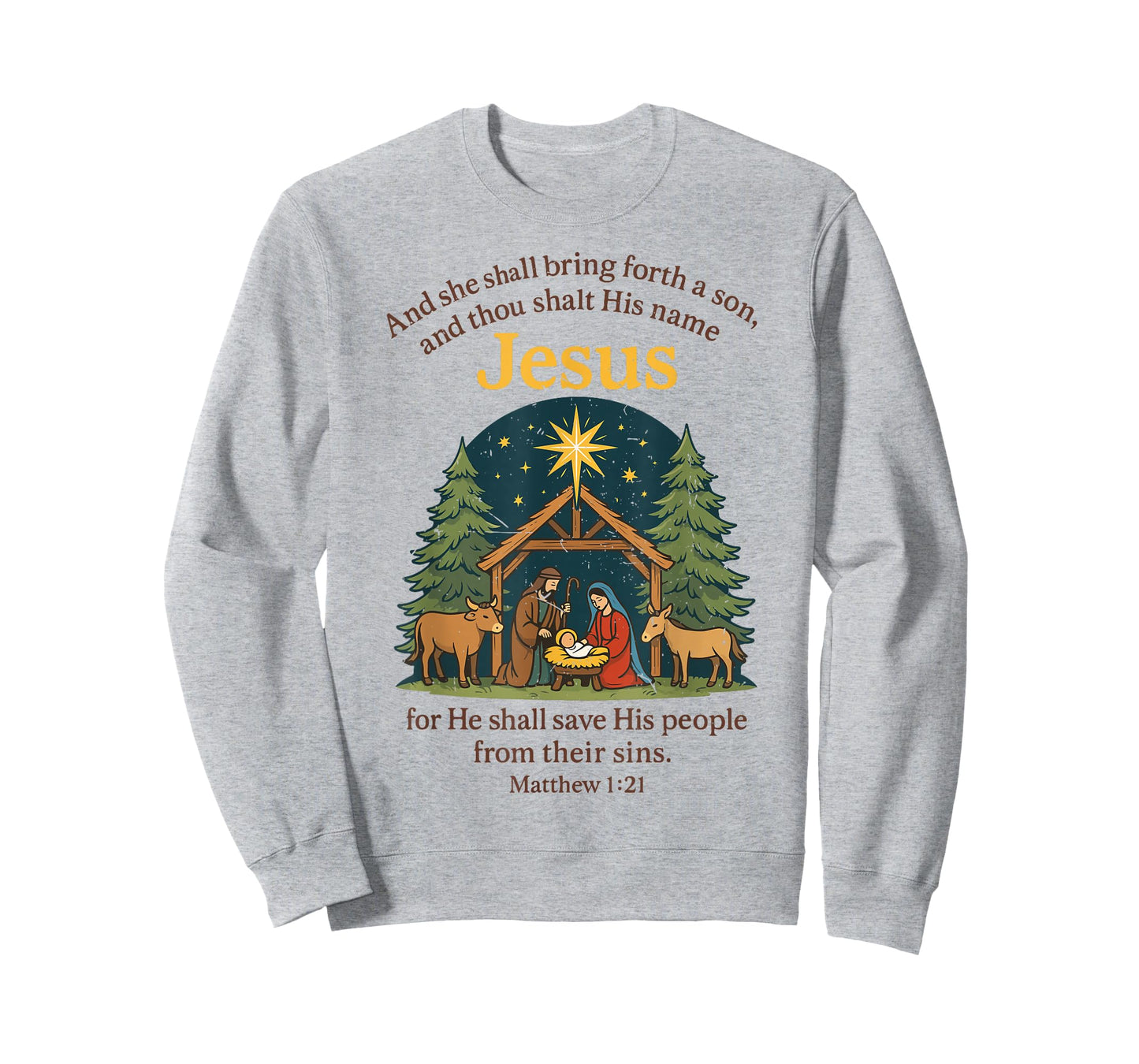 Jesus Nativity Christian Christmas Bible Pjs Toddler Pajama T-Shirt