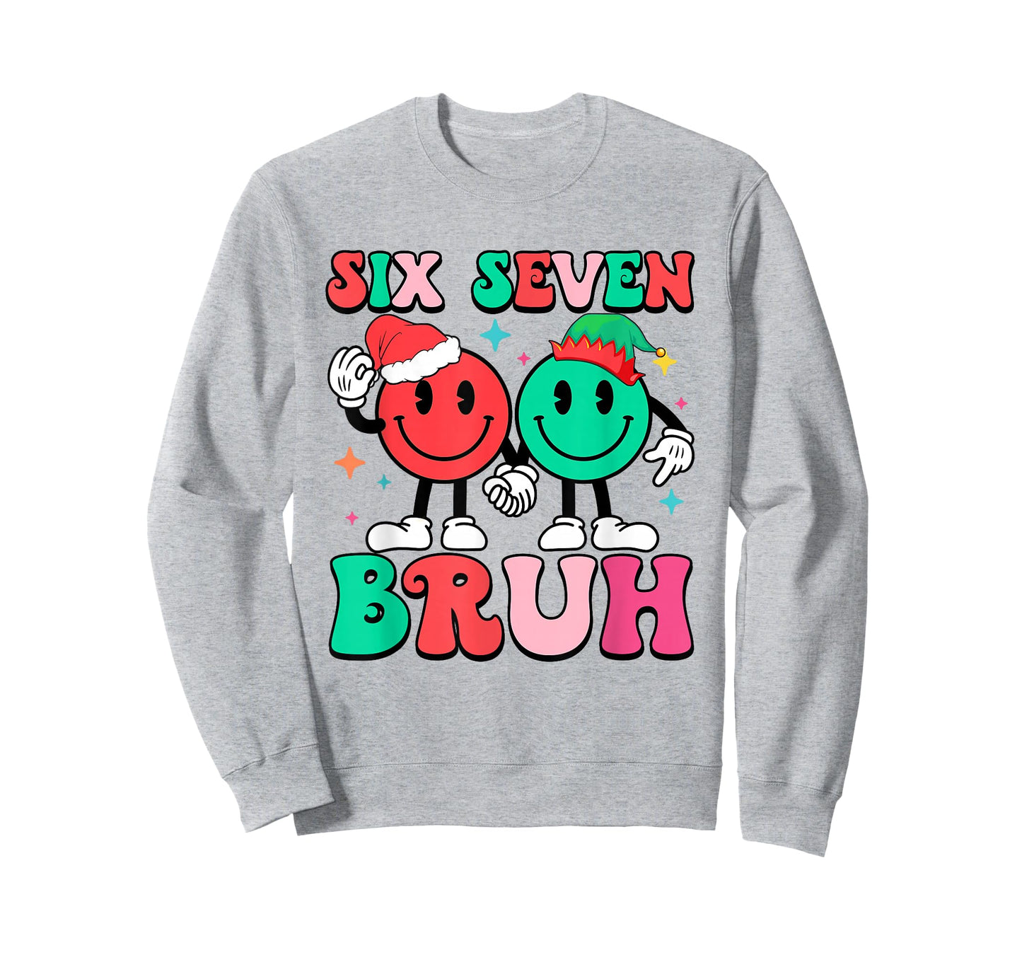 6 7 Meme Six Seven Xmas Funny 67 Christmas Boys Girls Kids T-Shirt
