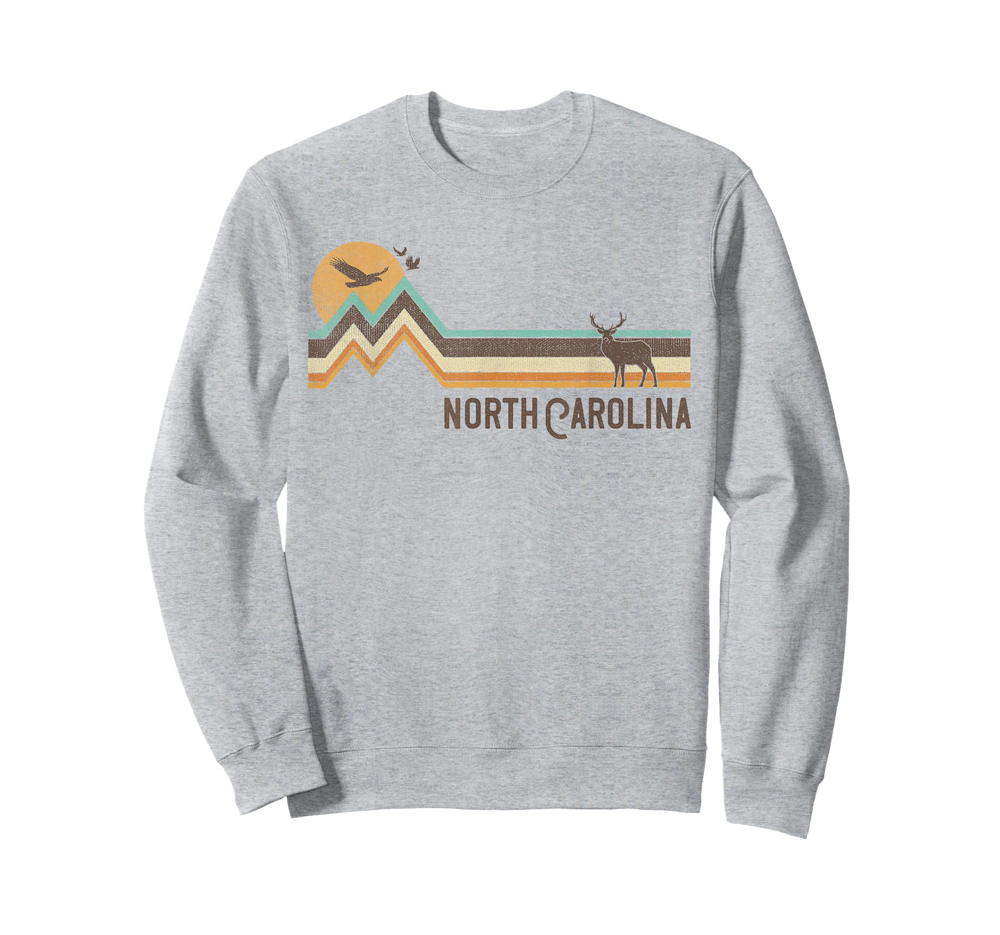 North Carolina - Vintage Men Women 70s 80s Graphic Cool T-Shirt