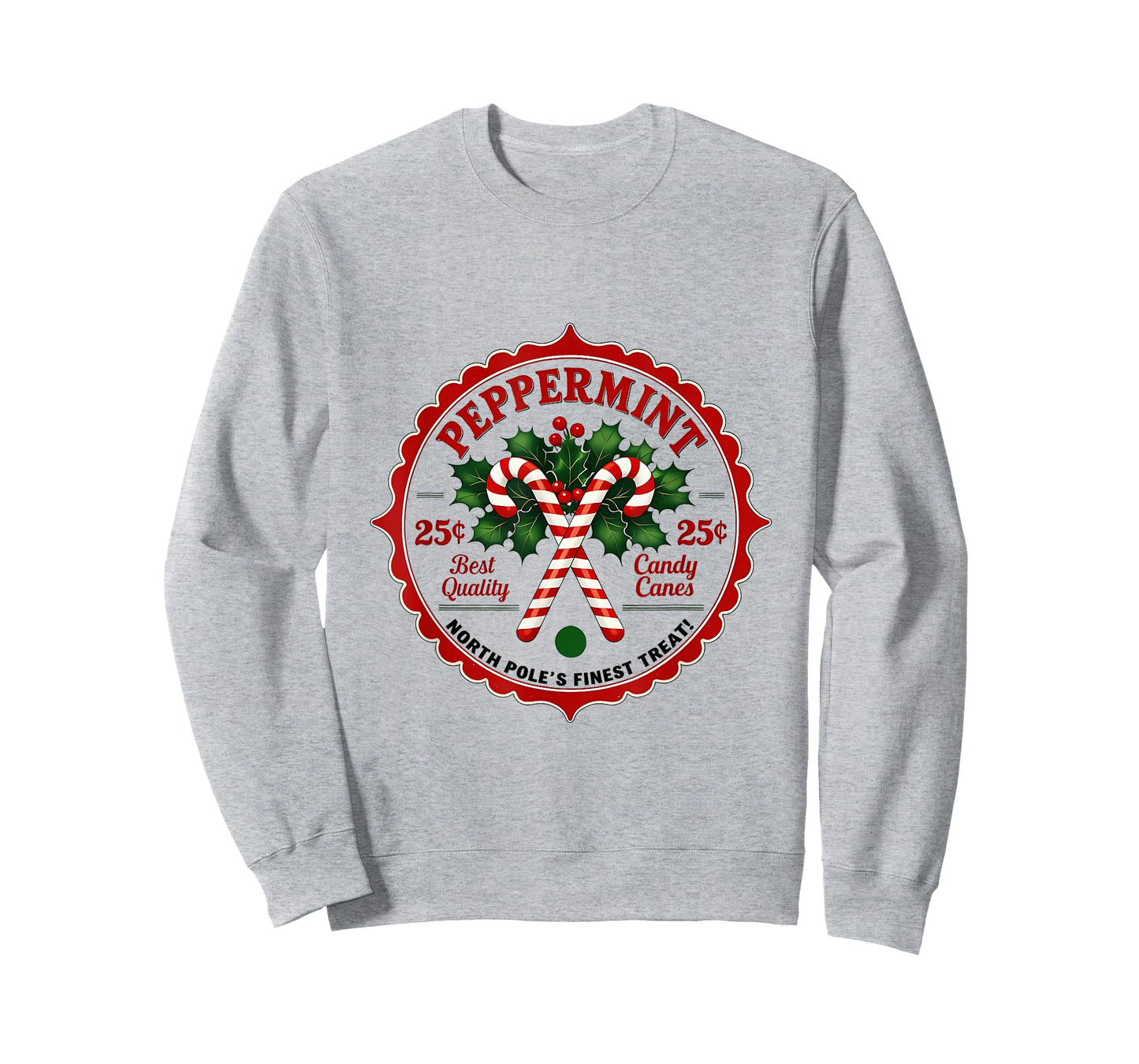 Vintage North Pole Candy Company Christmas Old Fashioned T-Shirt