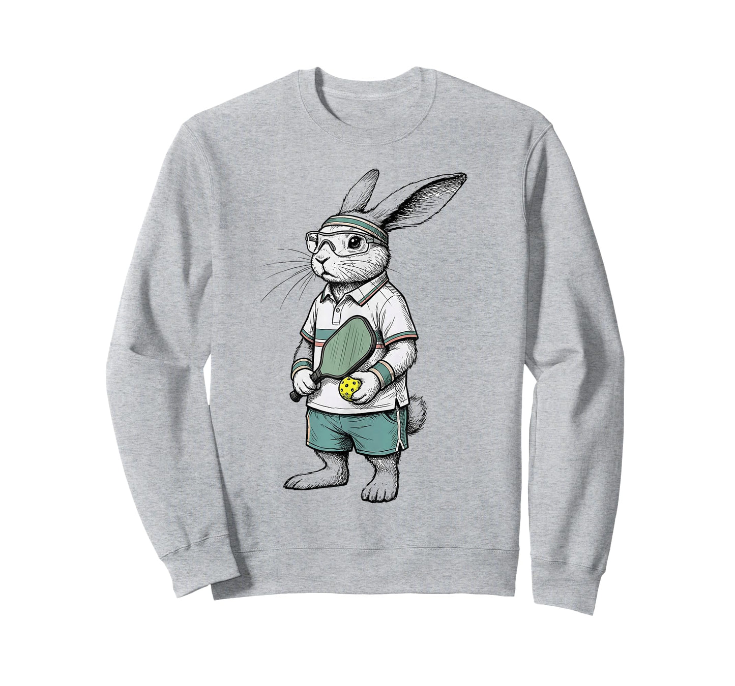 Easter Pickleball Shirt for Men Pickle Bunny Funny T-Shirt