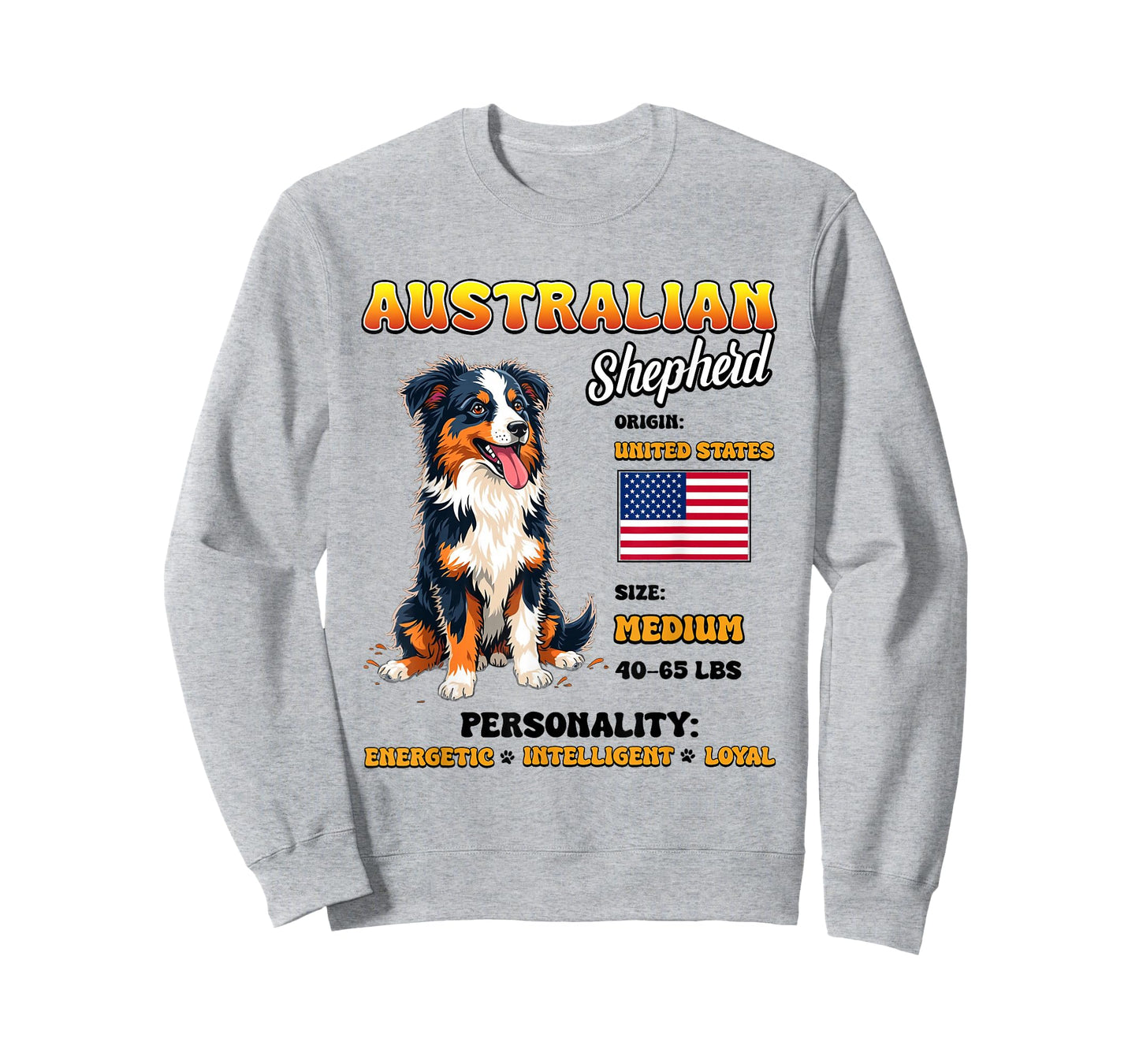 Australian Shepherd Design for Men Women Kids T-Shirt