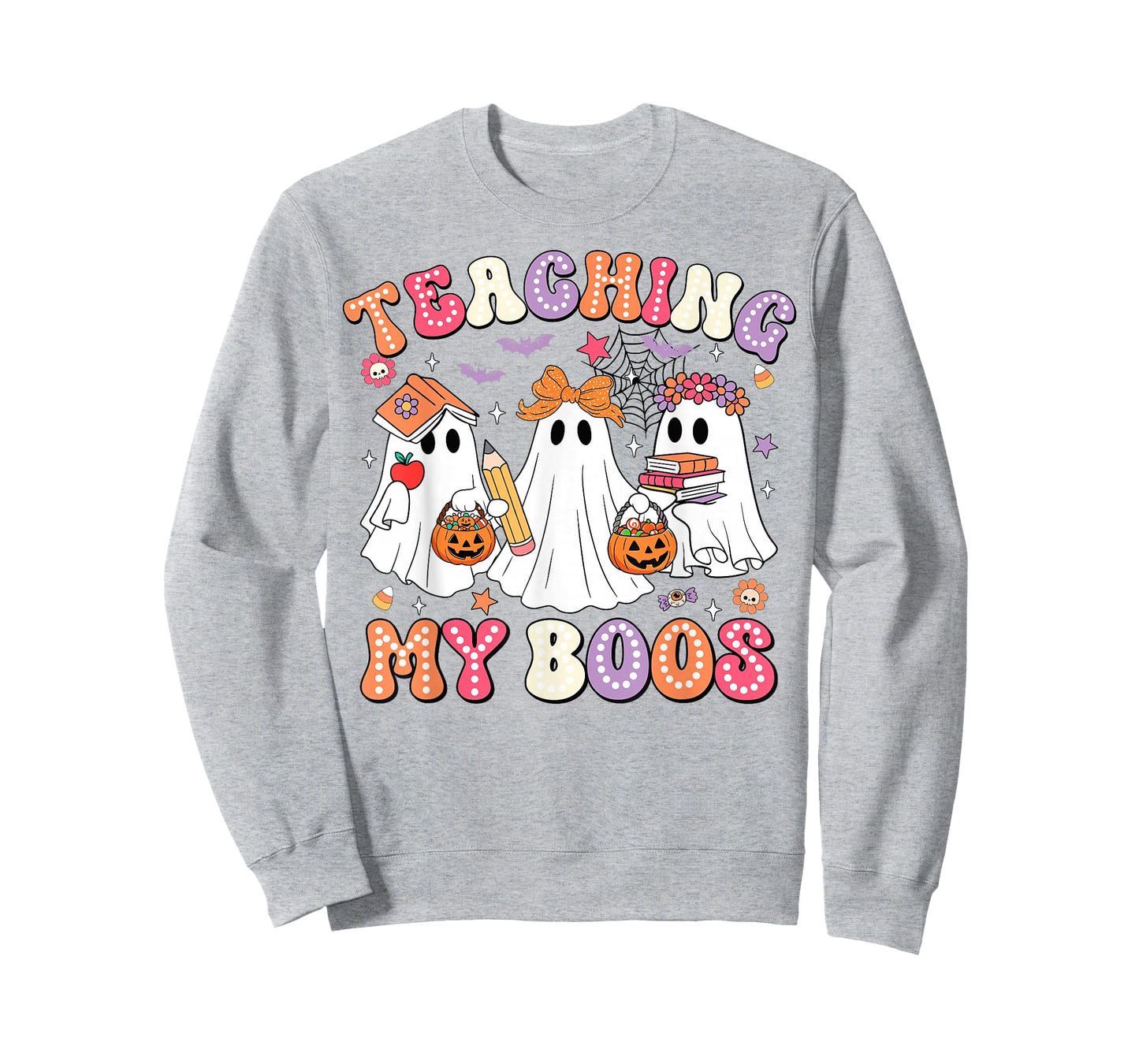 Teaching My Boos Cute Spooky Ghost Teacher Halloween Women T-Shirt