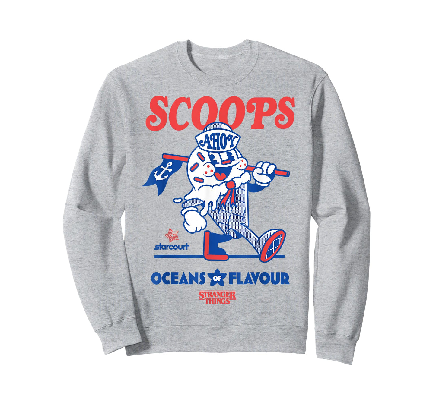 Stranger Things Scoops Ahoy Oceans of Flavour Toon Cone T-Shirt