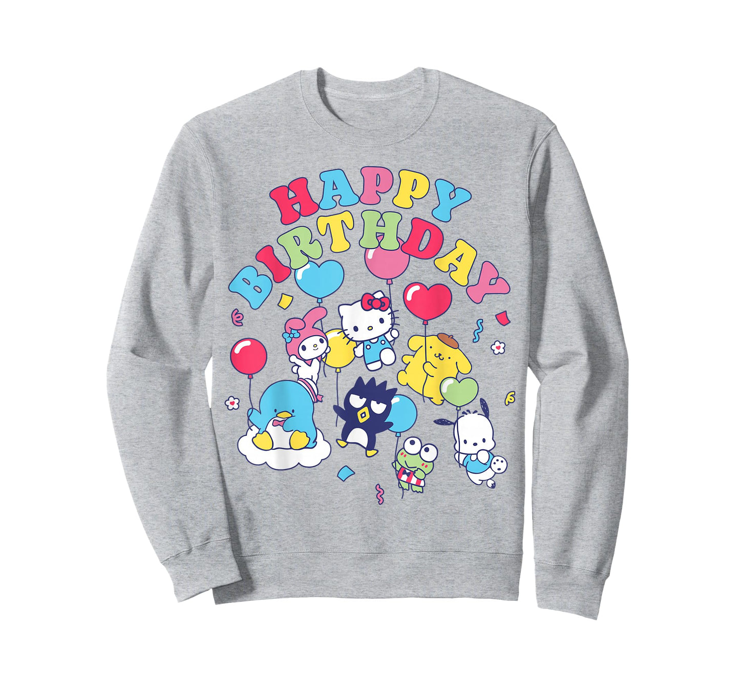 Hello Kitty and Friends Floating Ballons Happy Birthday T-Shirt