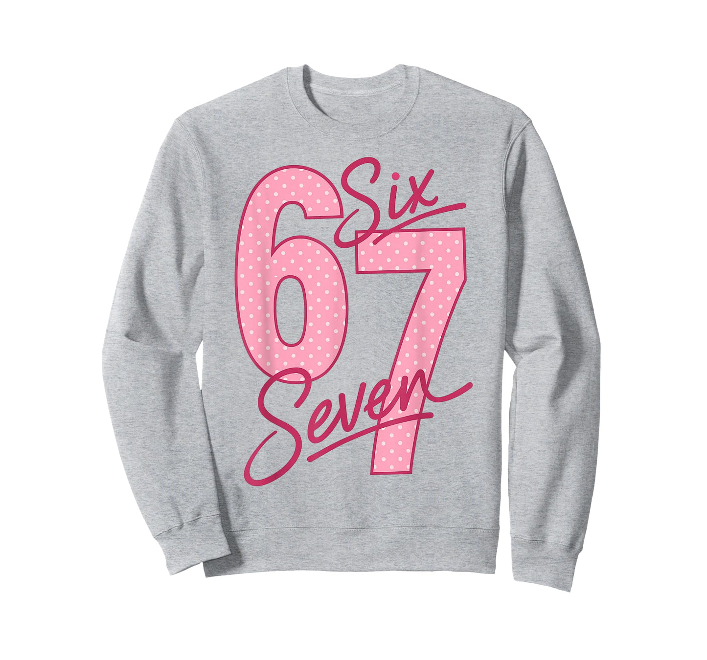 Cute Pink 67 Valentine Six Seven Funny Meme Women Girls T-Shirt
