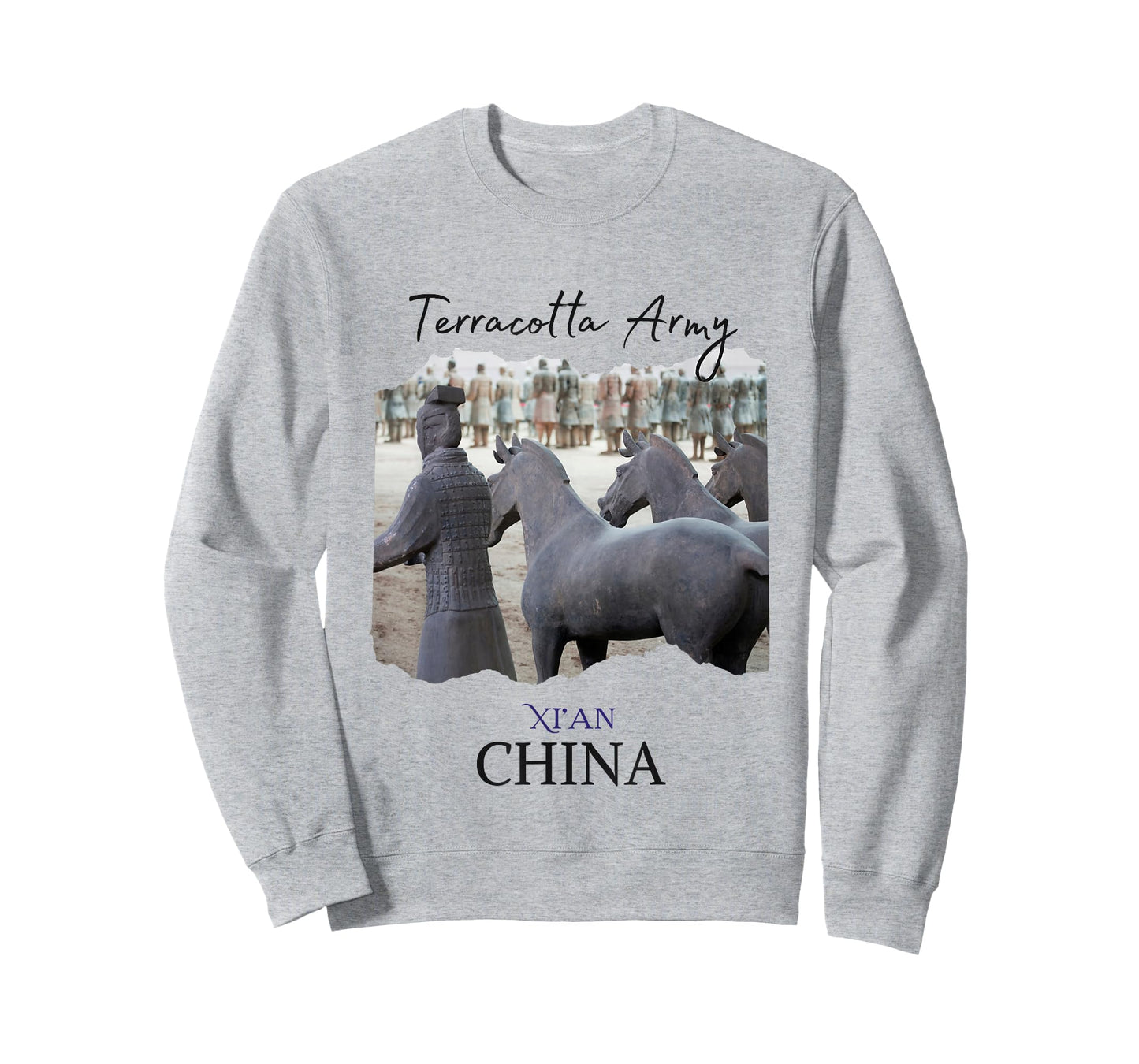Terracotta Army Xian China Relics Kids Souvenir for Men Boys T-Shirt