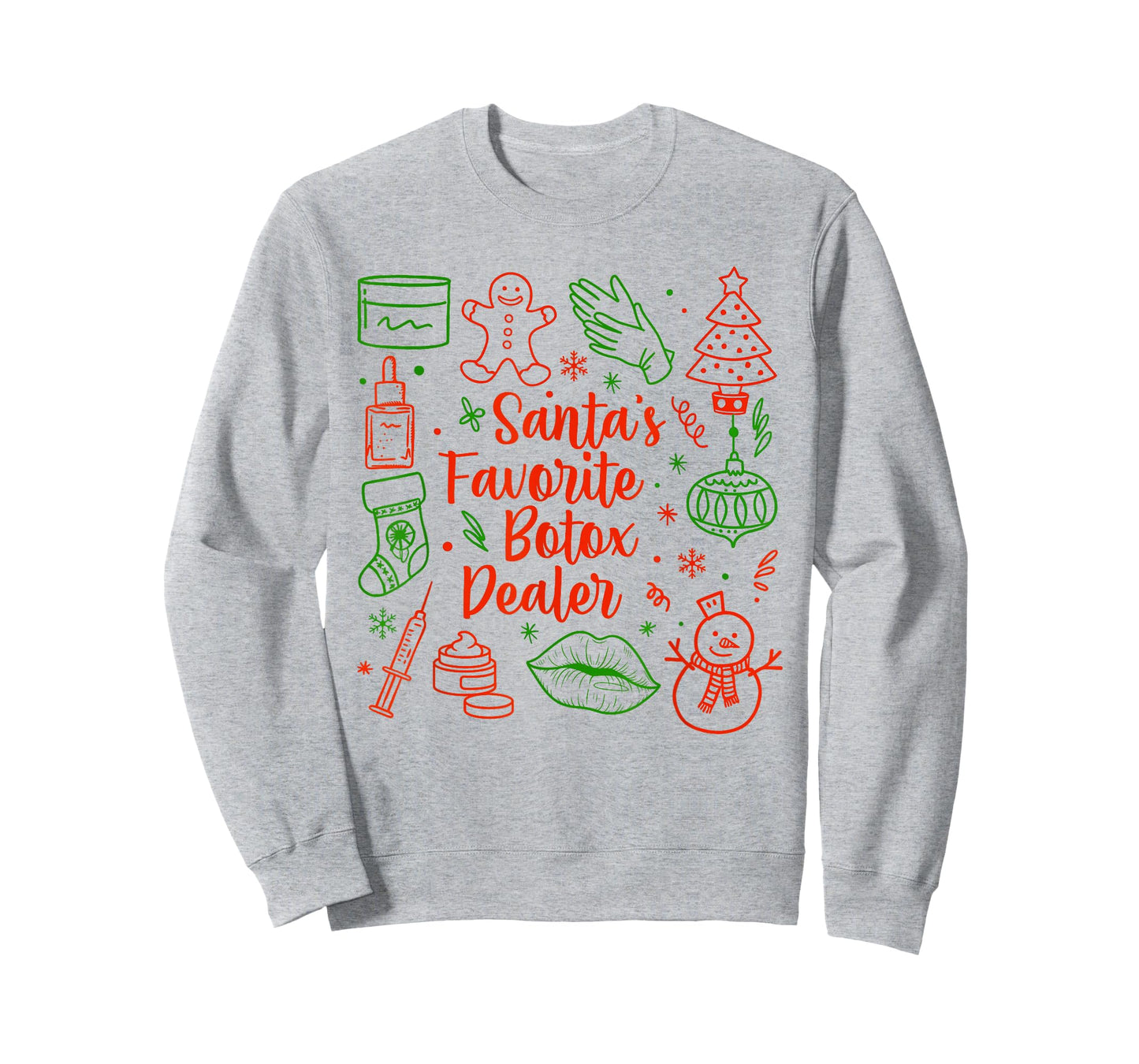 Christmas Aesthetic Injector Santa's Favorite Botox Dealer T-Shirt