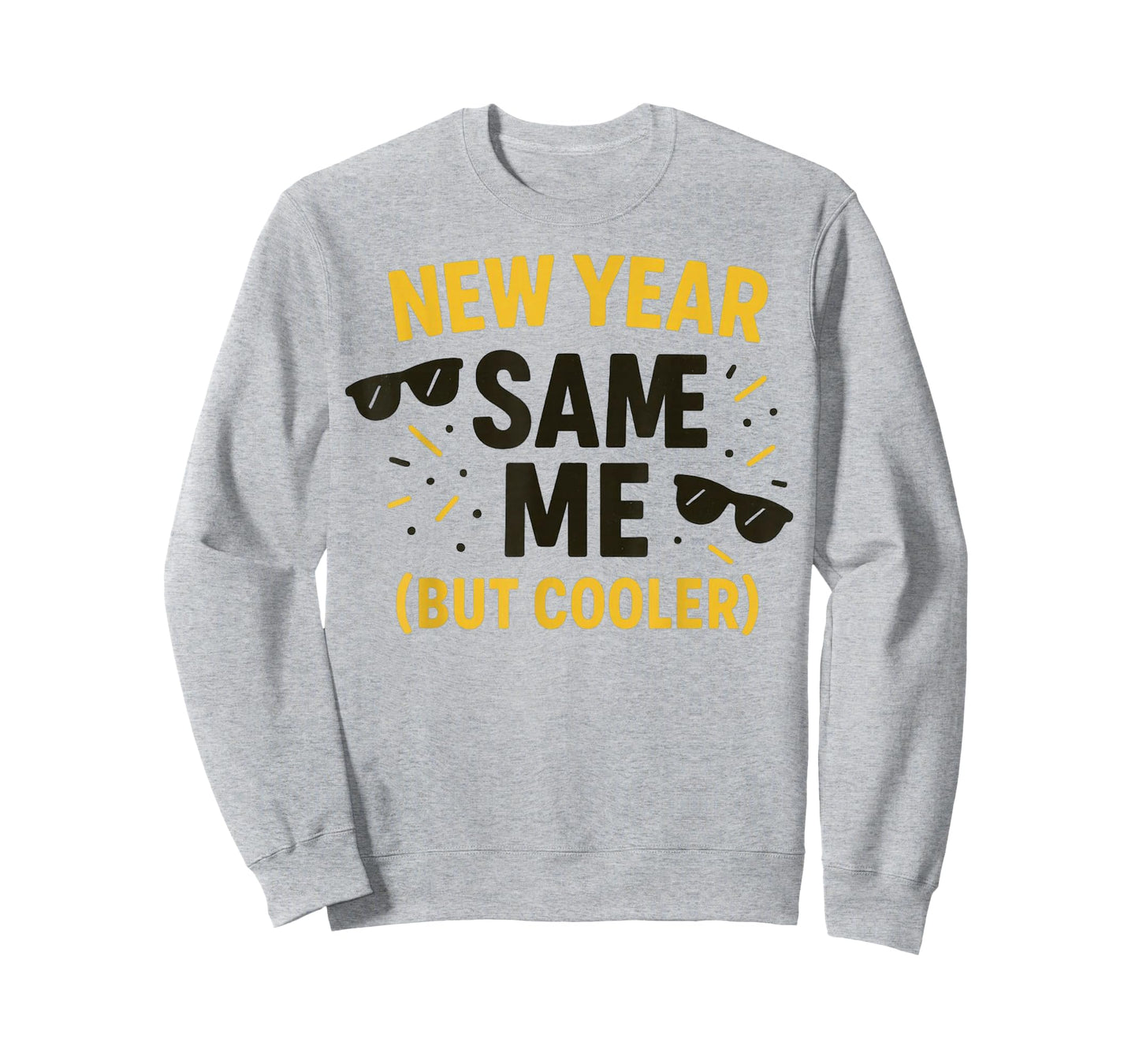 New Year, Same Me (But Cooler) – Funny Retro Vibes Clothing T-Shirt