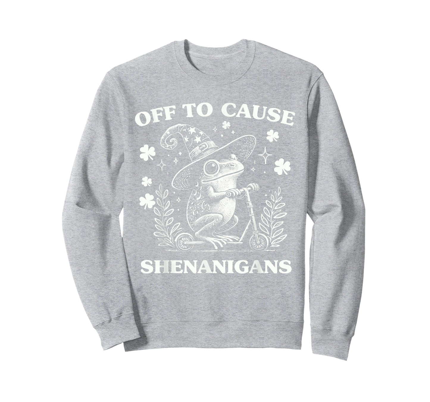 Off to Cause Shenanigans Vintage Funny St Patricks Frog T-Shirt
