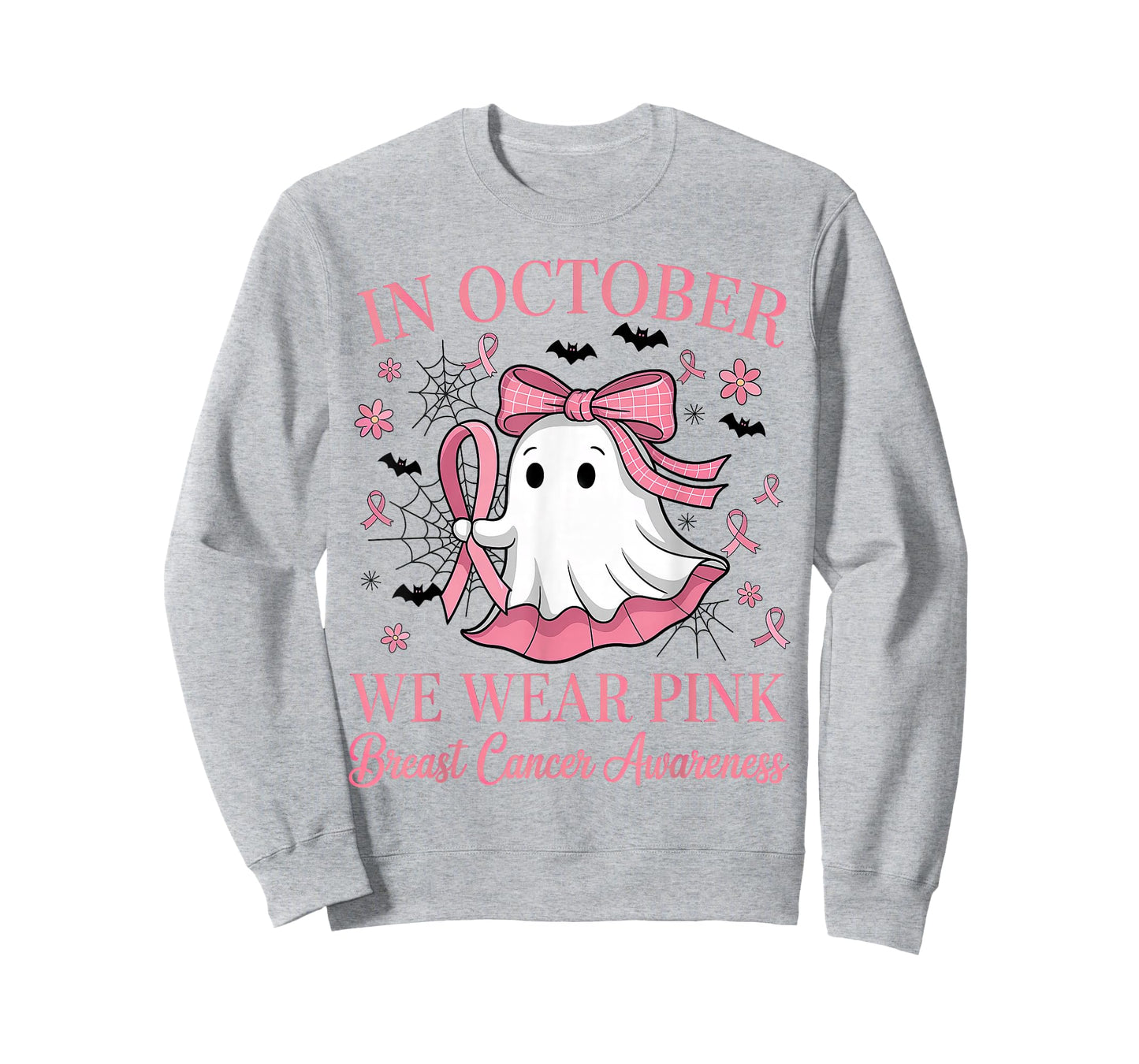 in October We Wear Pink Breast Cancer Awareness T-Shirt