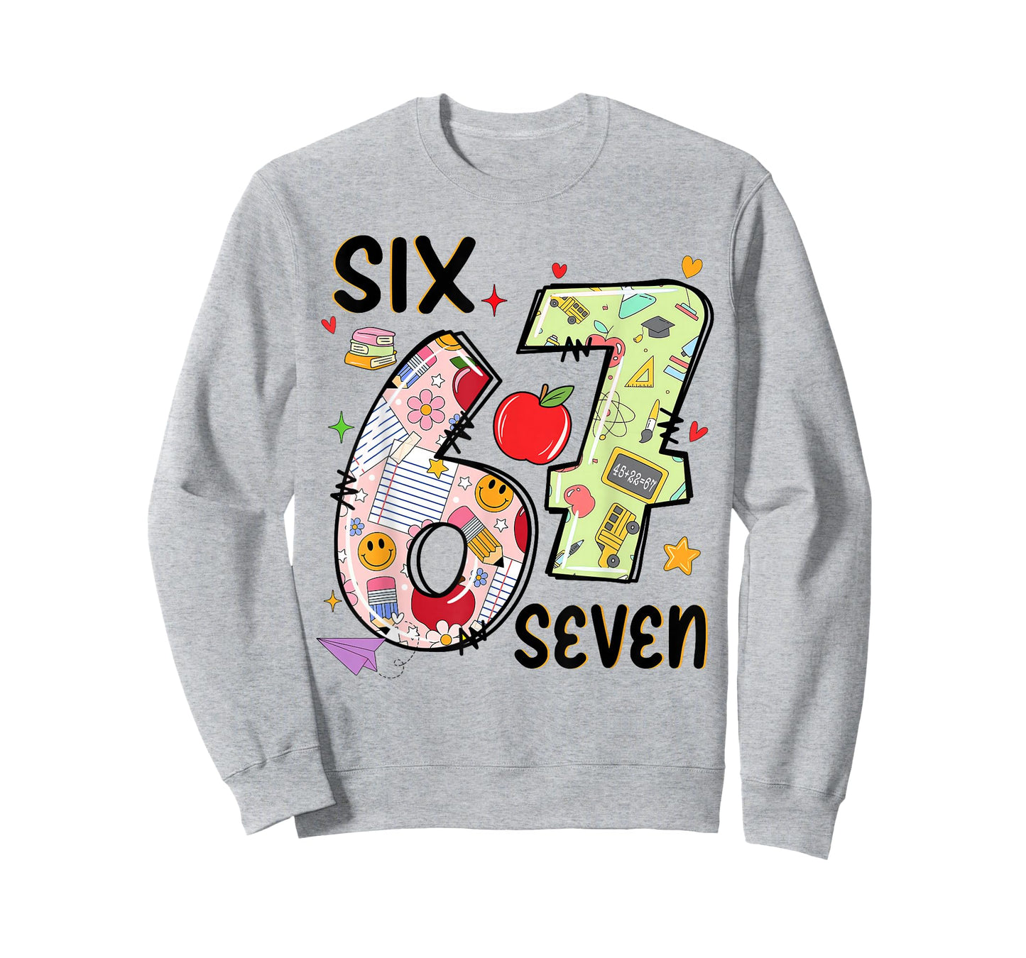 67 Shirt Teacher 6 7 Meme Women Girls Teachers Six Seven T-Shirt