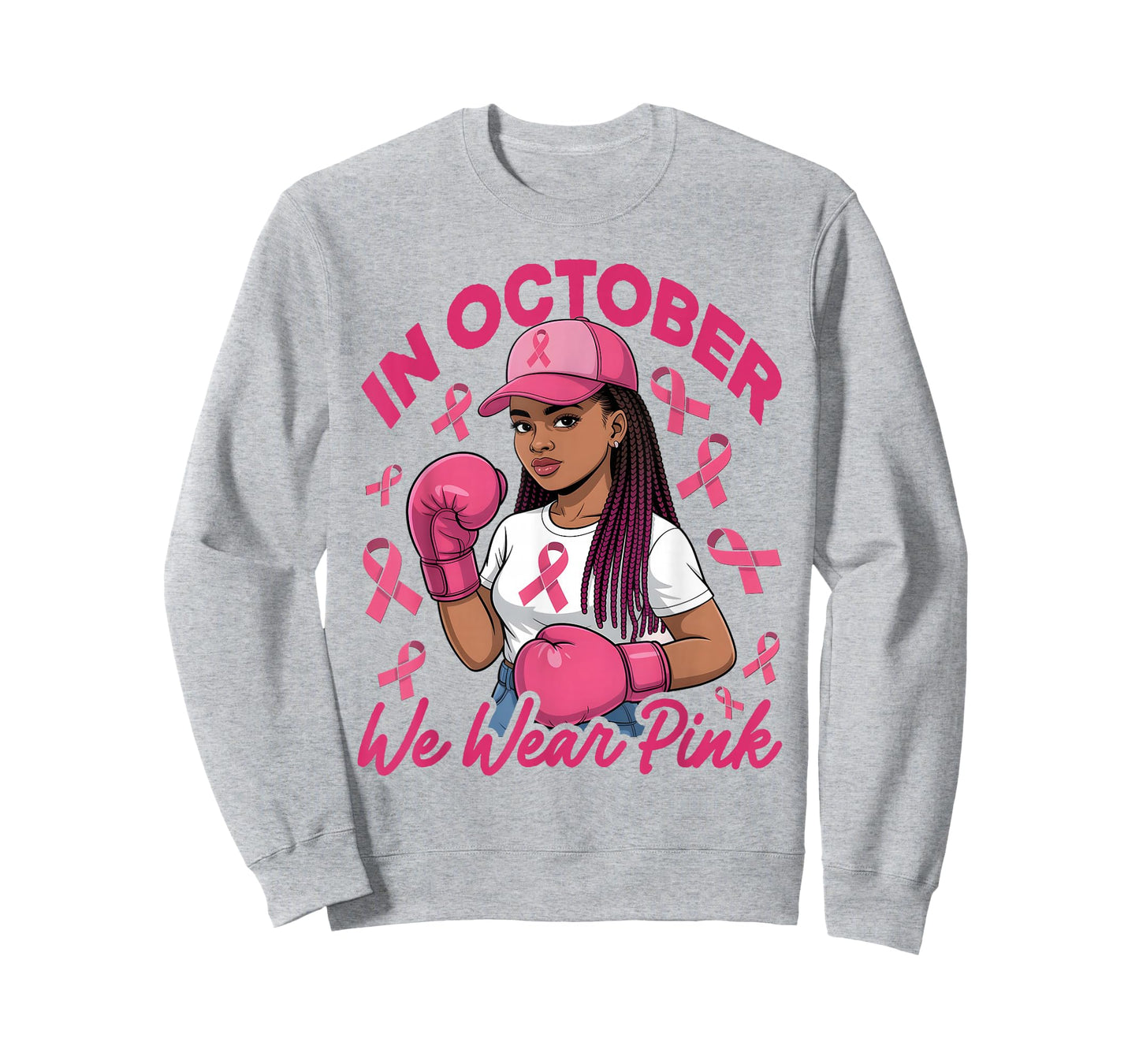 Black Breast Cancer Awareness for Women We Wear Pink T-Shirt