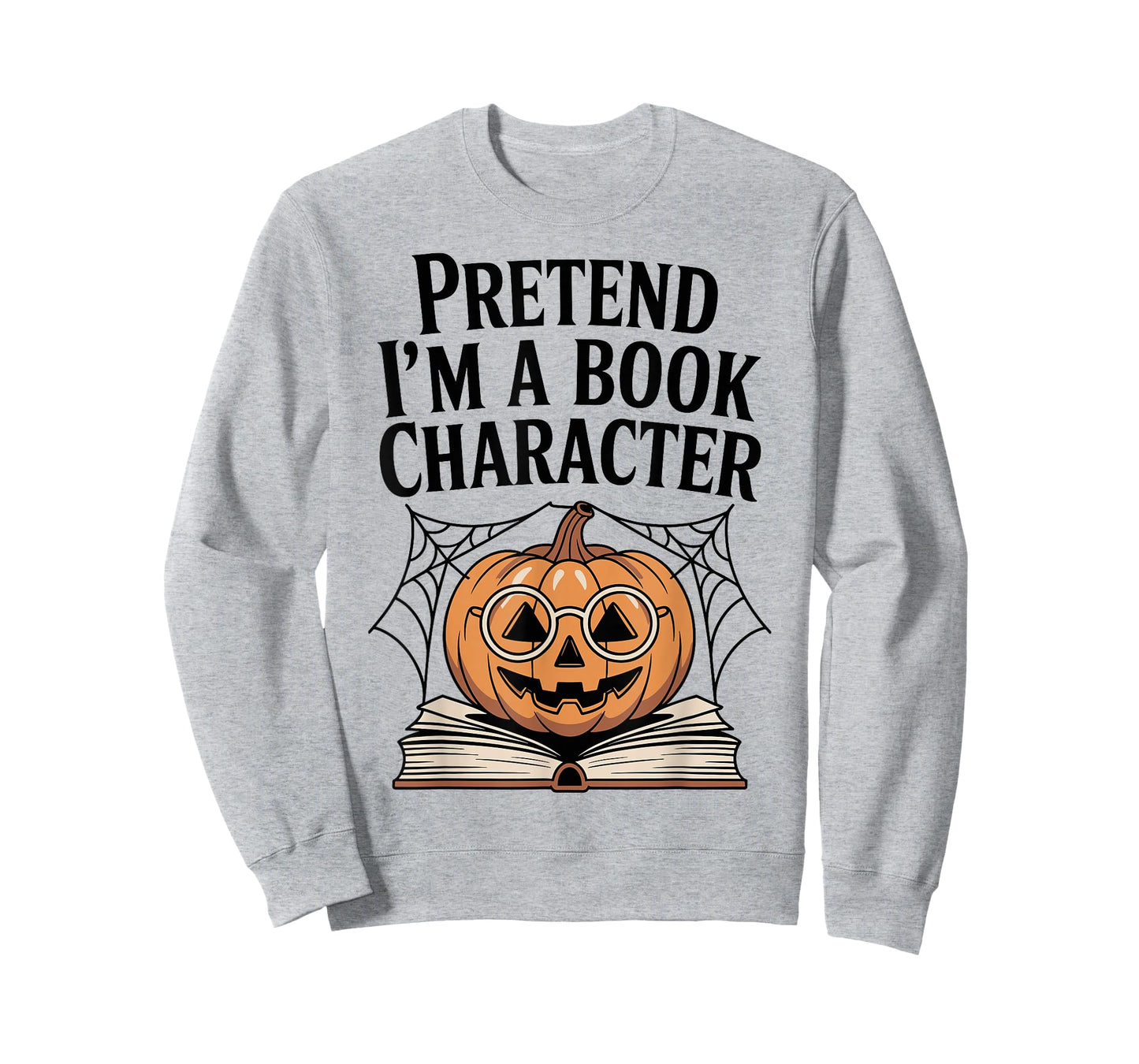 Pretend I'm A Book Character Costumes Kids Halloween Pumpkin T-Shirt