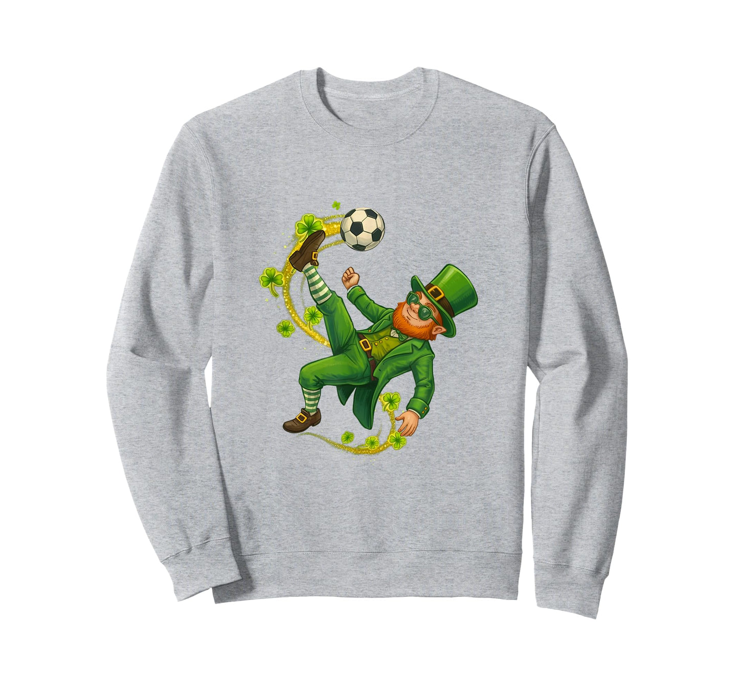Soccer St Patricks Day Leprechaun Saint Patricks Boys T-Shirt