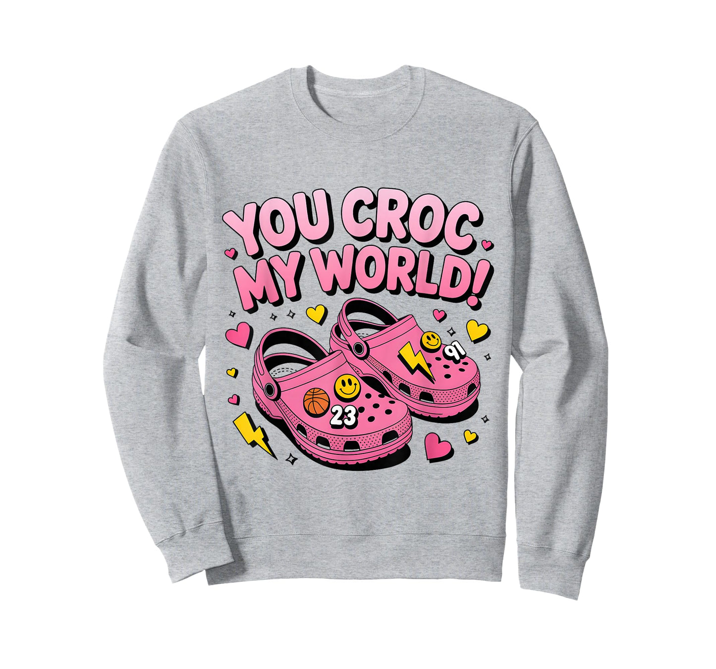 Rétro You Croc My World Funny Croc Valentine T-Shirt