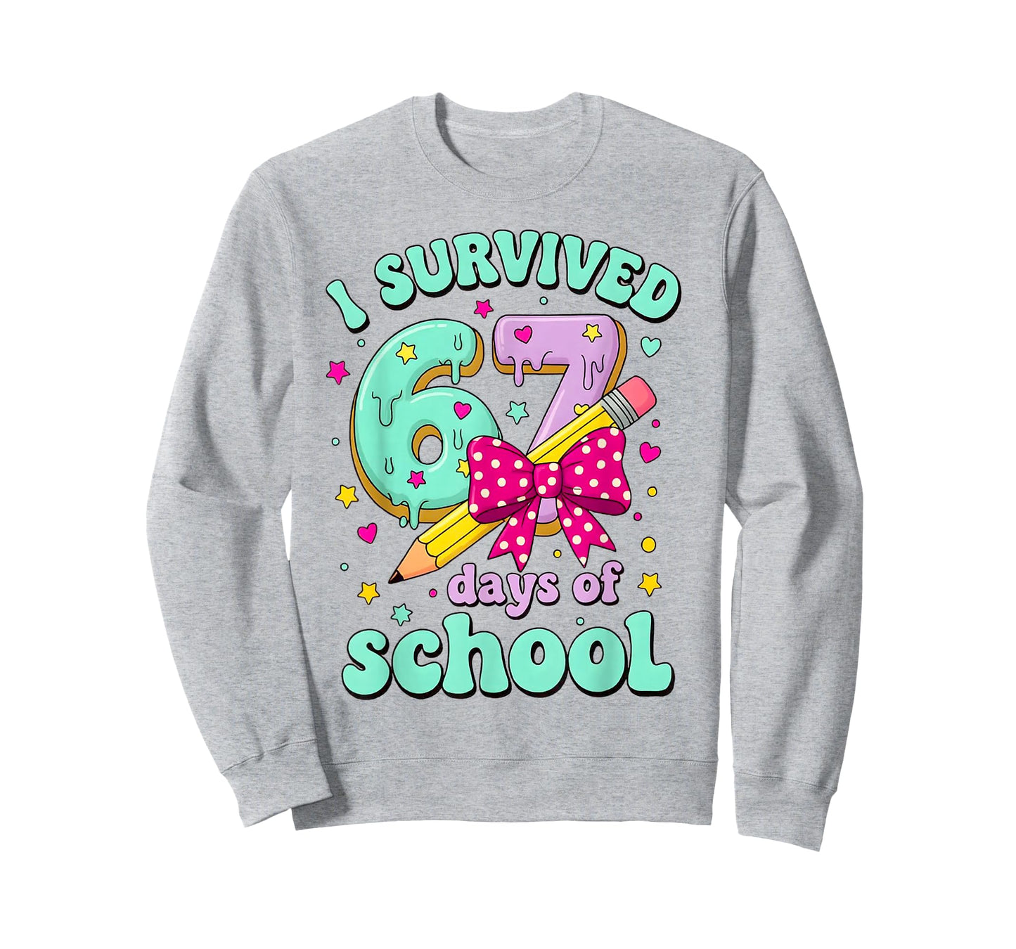I Survived 67 Day of School for Teachers and Students T-Shirt