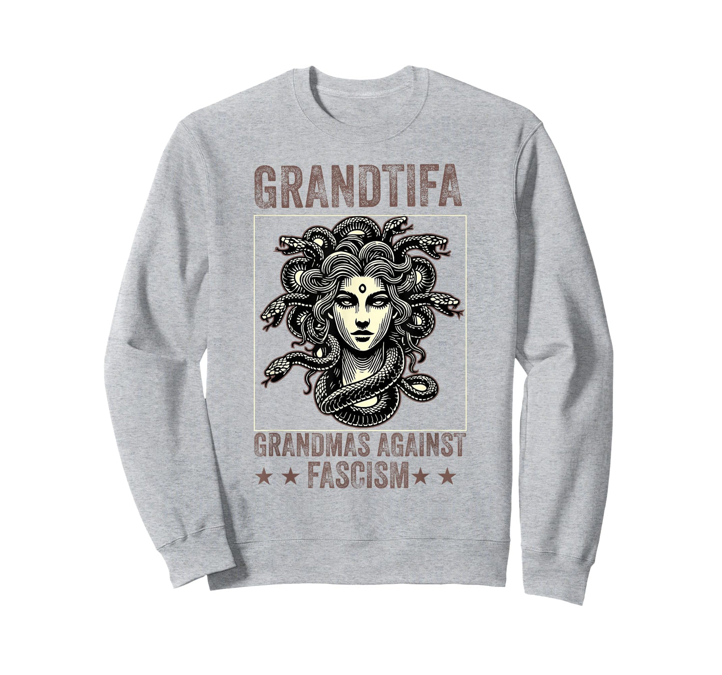 Grantifa Grandmas Against Fascism Protest Medusa Feminist T-Shirt