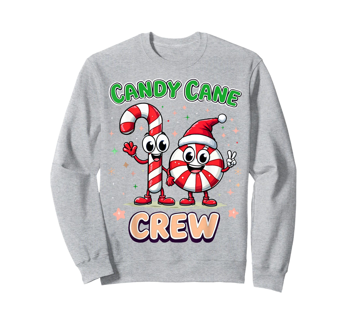 Candy Cane Crew Christmas Xmas Love Candy Boys Girls Kids T-Shirt