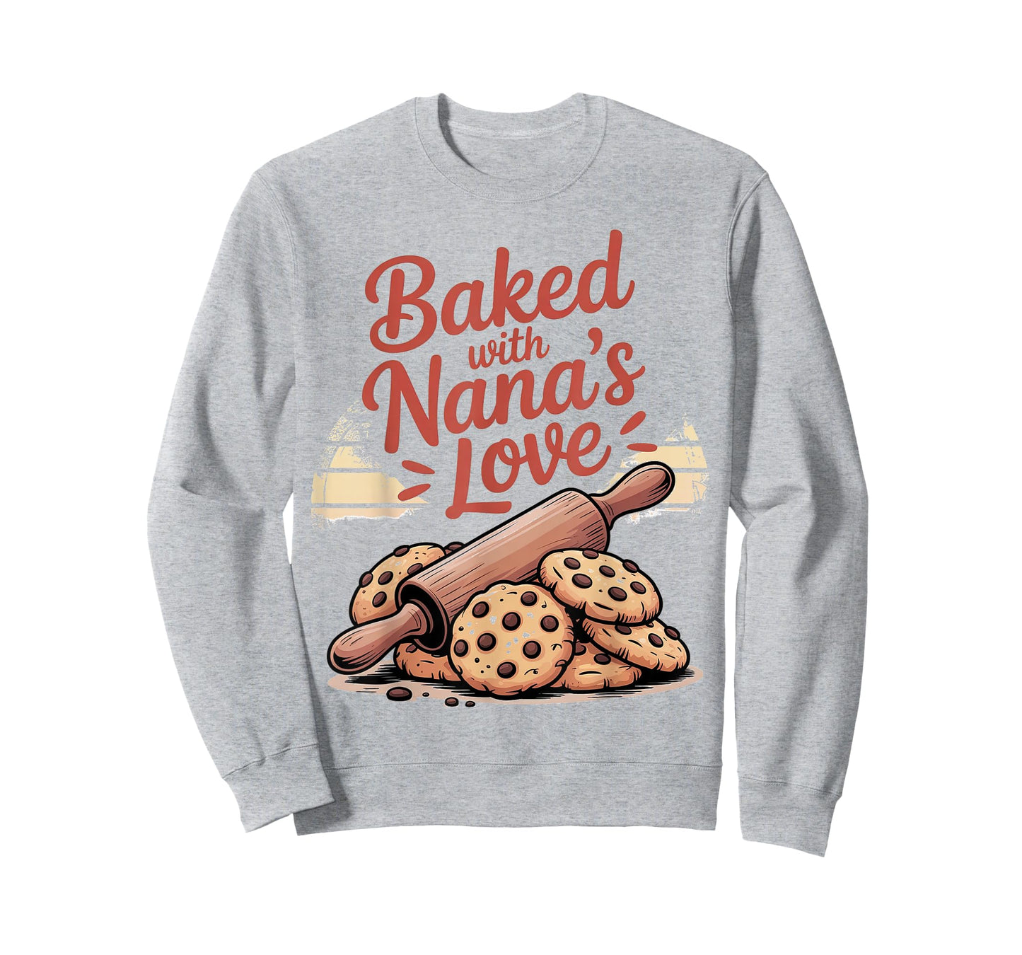 Baked with Nana's Love Rolling Pin Cookie Design T-Shirt