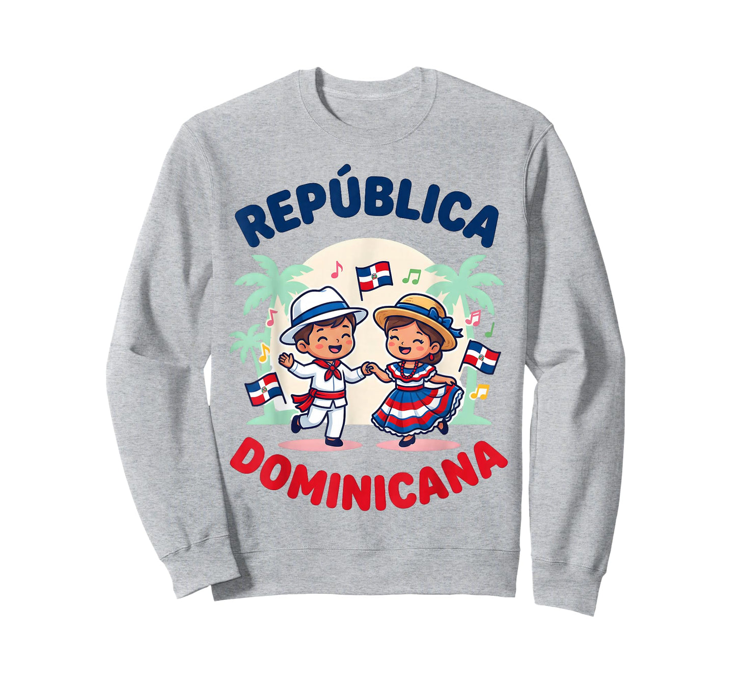 Cute Dominican Kids Dancing in Traditional Outfit Flag T-Shirt