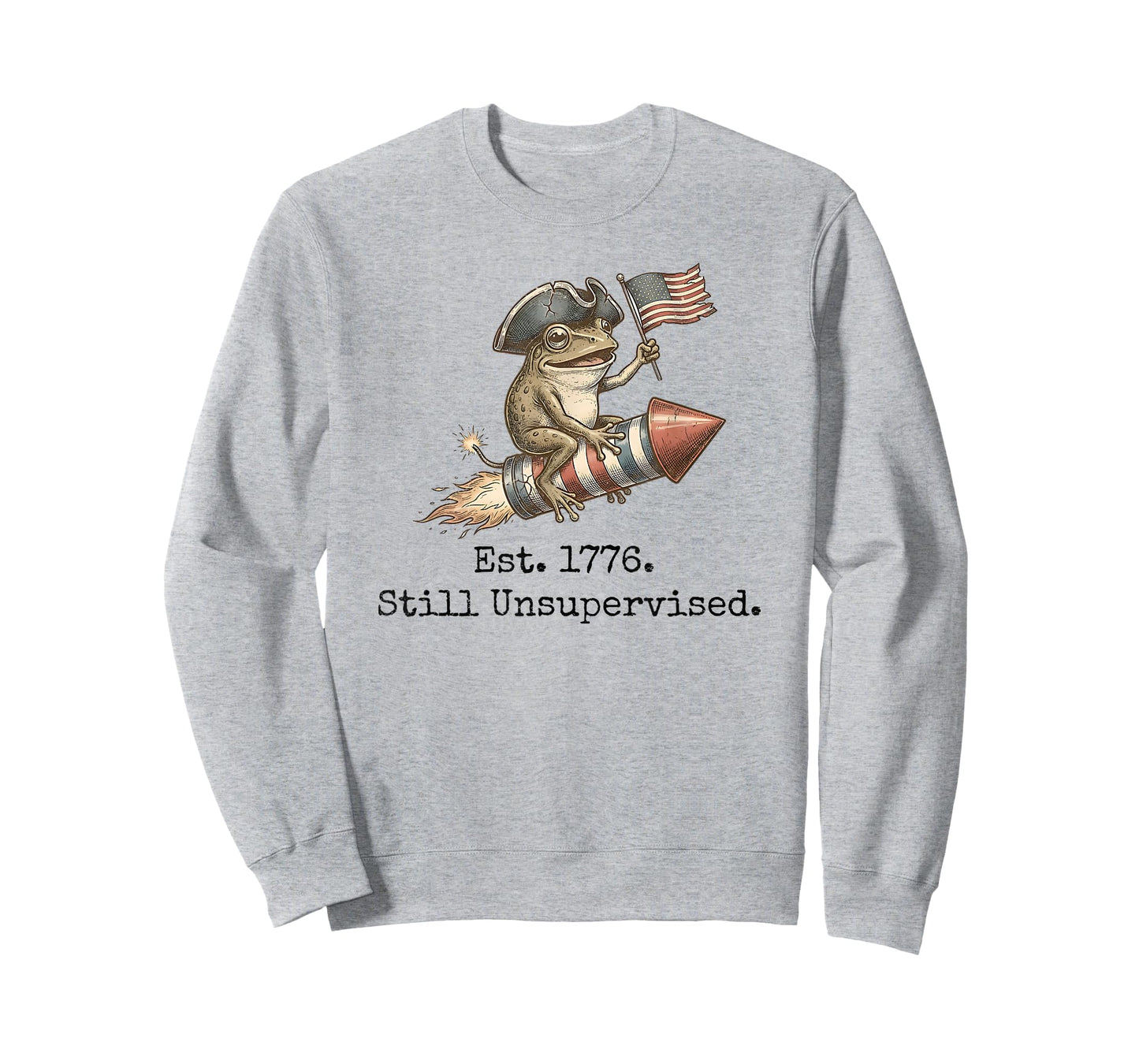Est 1776 Still Unsupervised Retro American 250th Anniversary T-Shirt