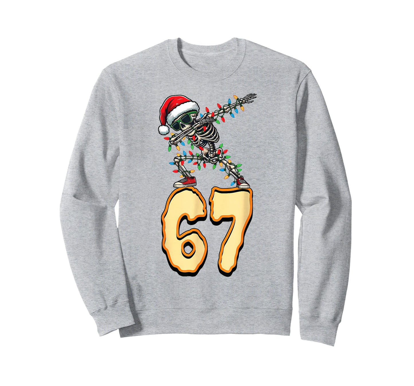 67 Halloween Meme 6 7 Numbers Six Seven Funny Kids Skeleton T-Shirt