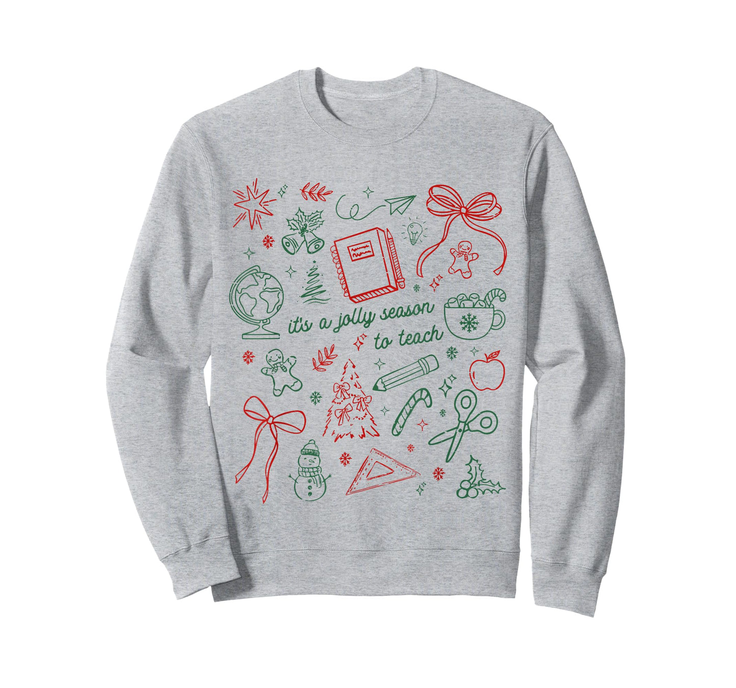 Funny Teacher Christmas Holiday Its' A Jolly Season to Teach T-Shirt