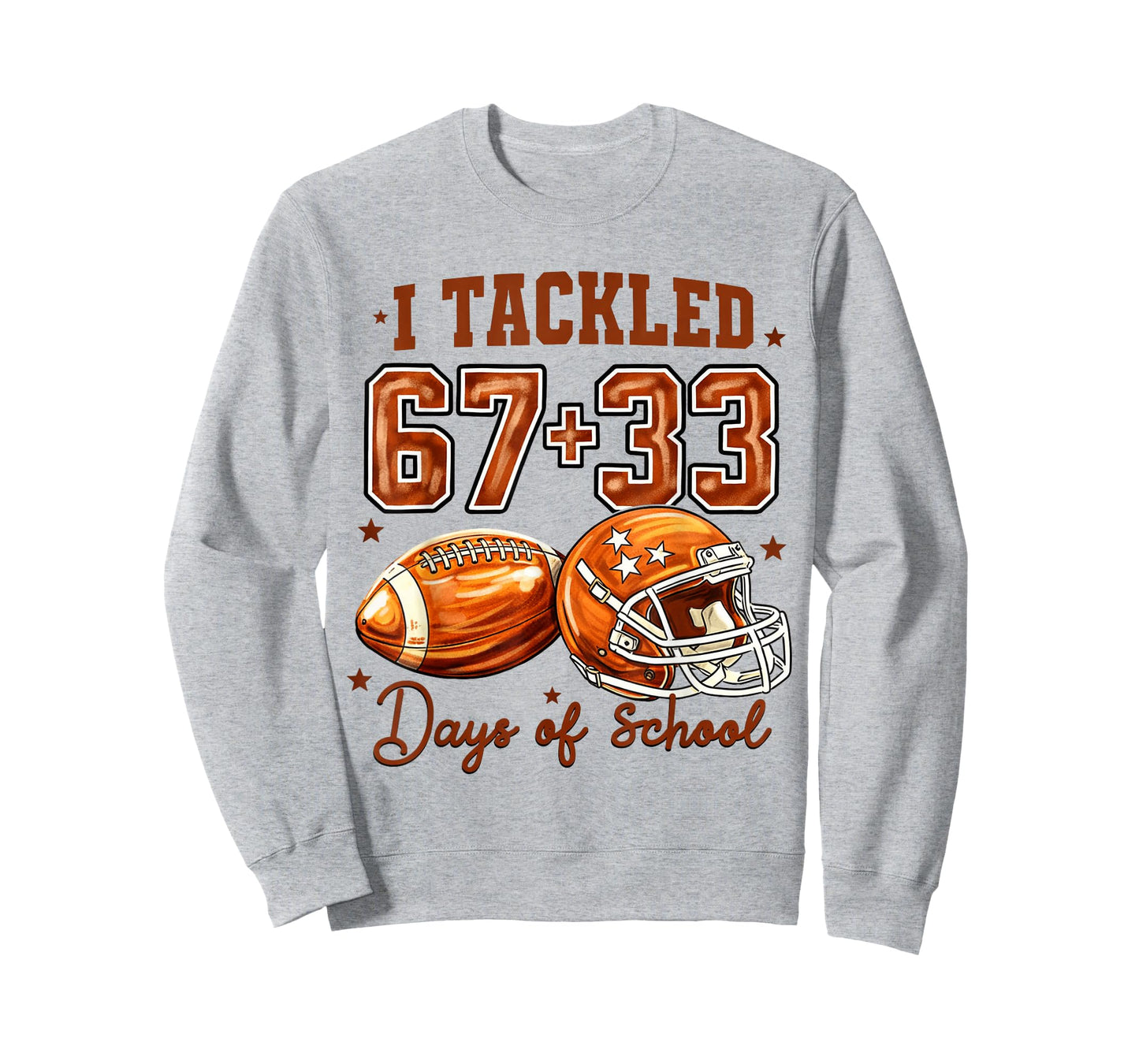 I Tackled 100 Days of School Football 67+33 Days Boys T-Shirt