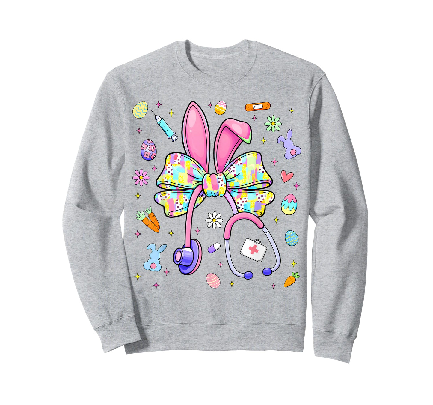 Rabbit Bunny CNA ICU Coquette Easter Nurse Men Women T-Shirt