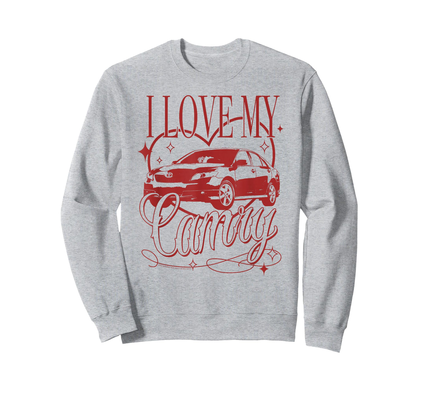 Toyota I Love My Camry Vintage Heart Portrait T-Shirt
