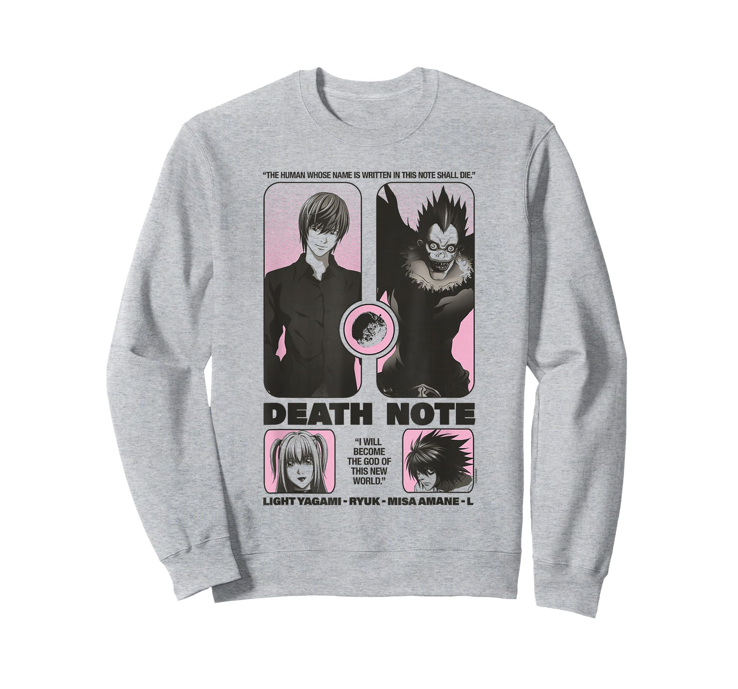 Death Note Reimagined Poster with Cast and Apple Anime T-Shirt