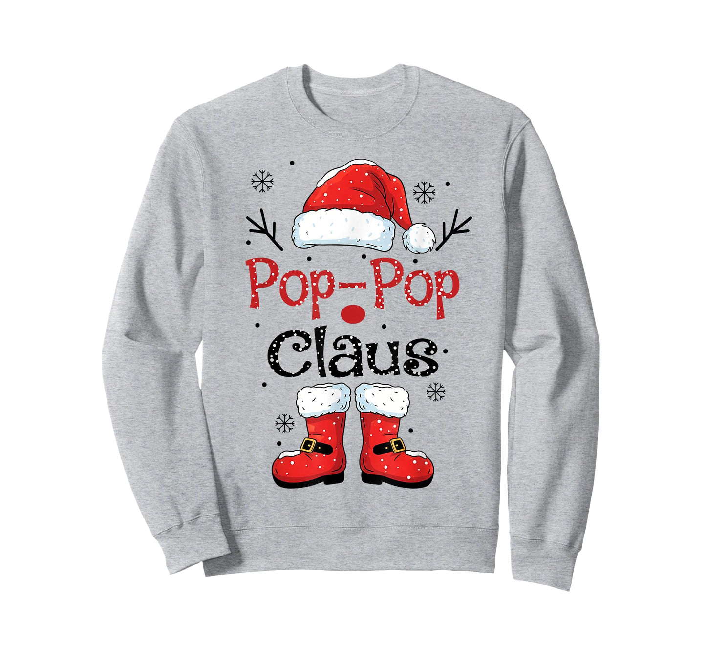 Pop-Pop Claus Christmas Costume Pajama Family Matching T-Shirt