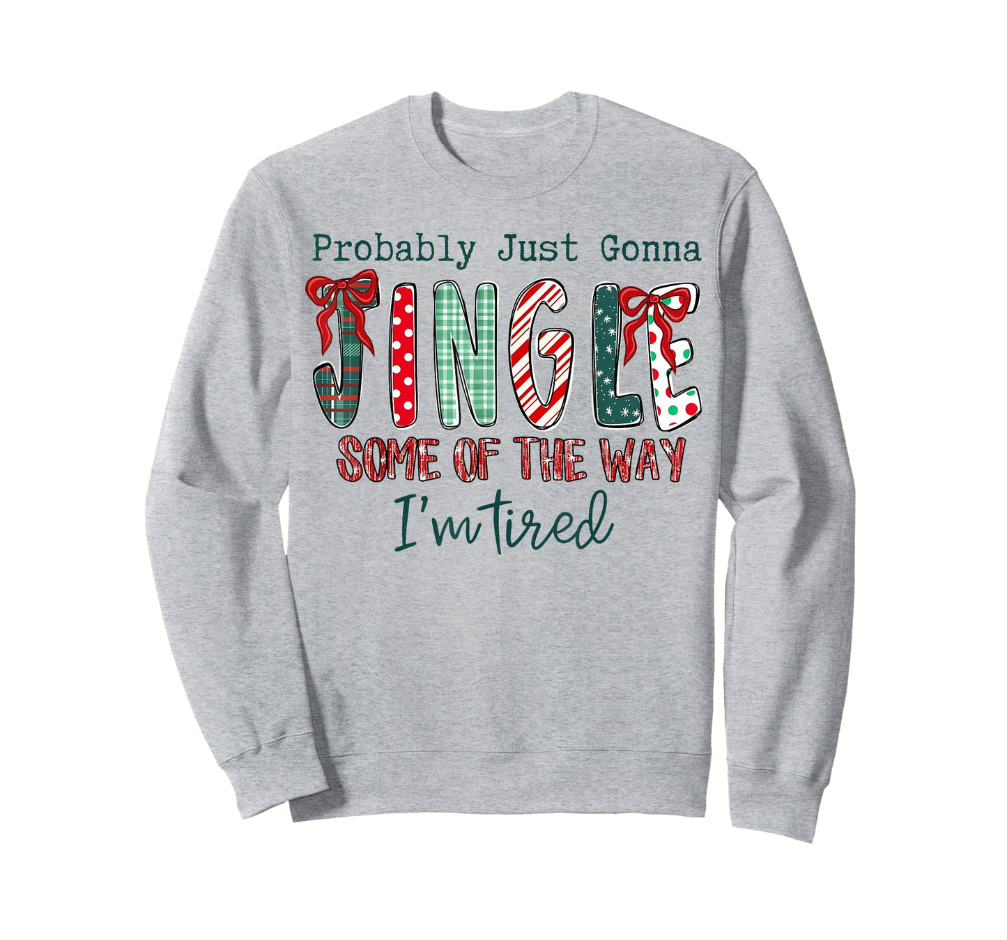 Coquette Bow Xmas Probably Just Gonna Jingle Some of The Way T-Shirt