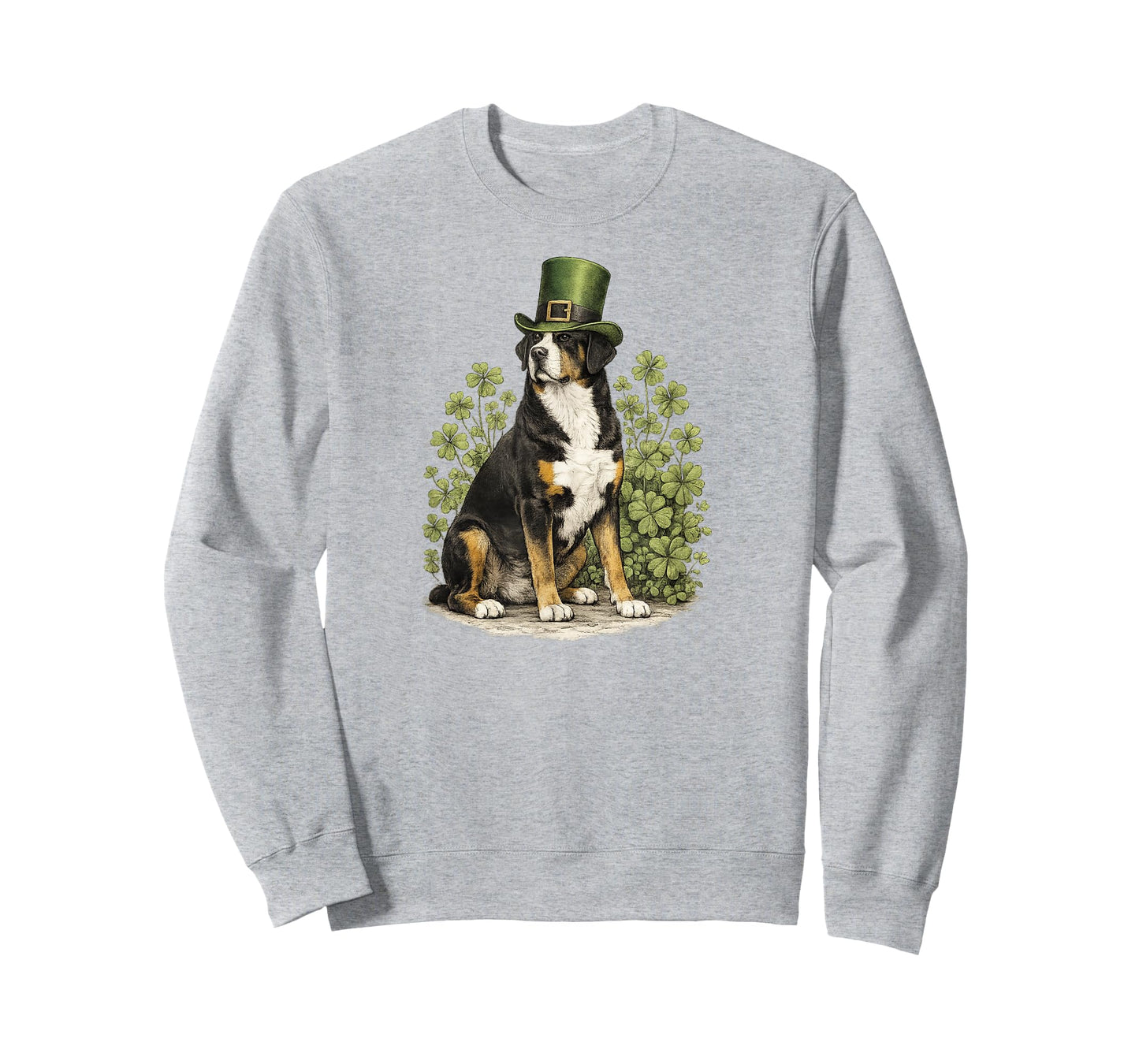 St. Patricks Day Greater Swiss Mountain Dog Lucky Swissy T-Shirt