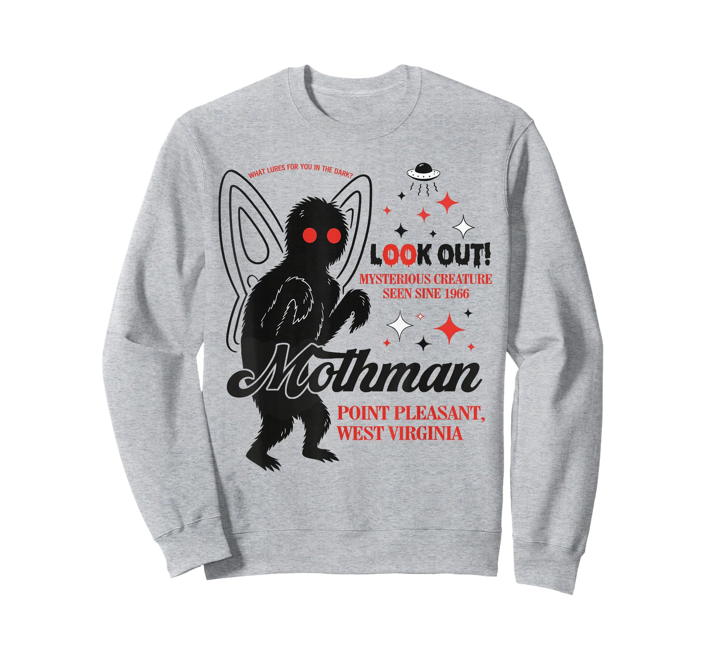 Mothman Cryptid Lover Folk Look Out Mothman Point Pleasant T-Shirt