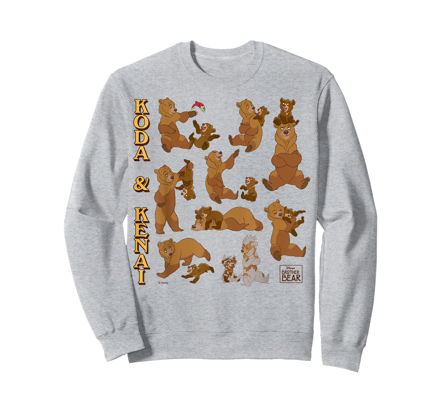 Disney Brother Bear Koda and Kenai Playful Character Collage T-Shirt