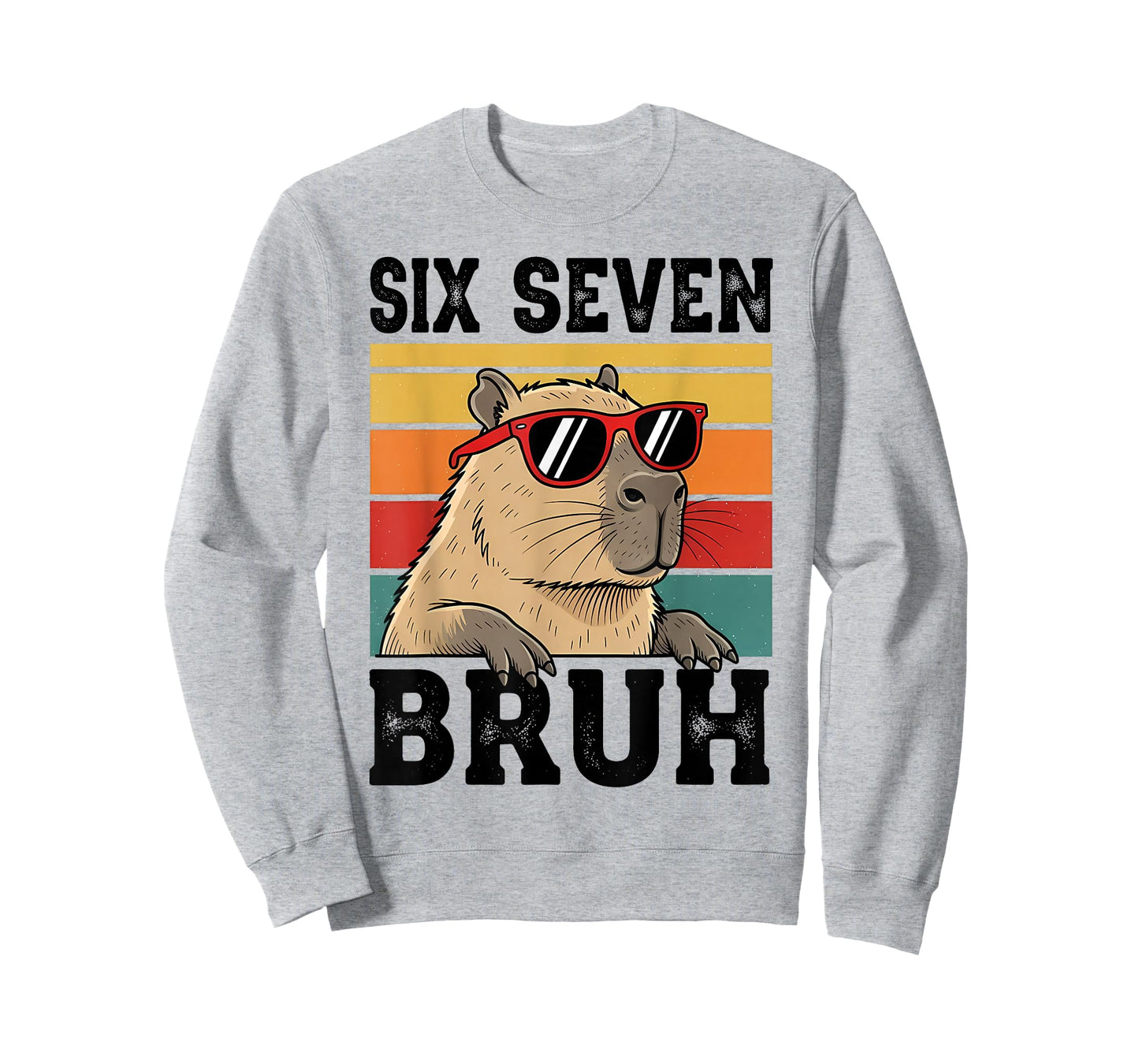 Six Seven Bruh 67 Meme Funny Capybara T-Shirt