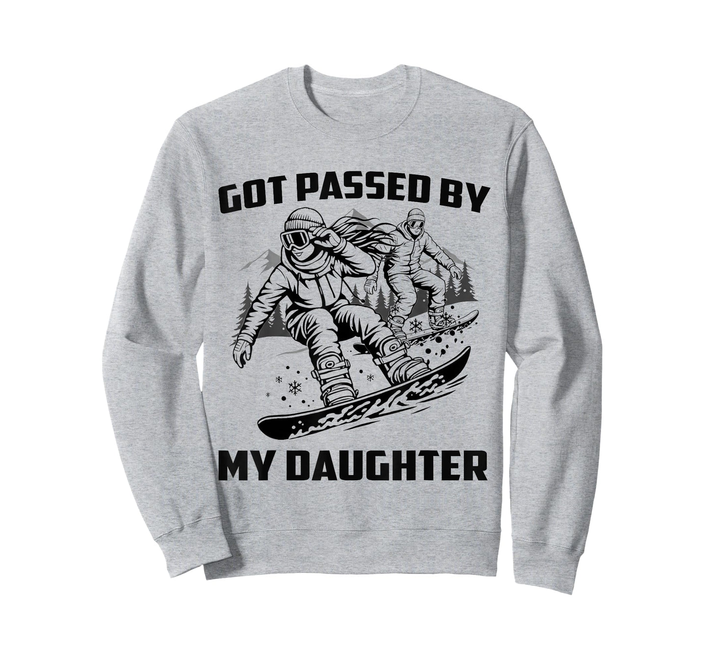 Got Passed by My Daughter Funny Skiing Ski Dad Winter Sports T-Shirt
