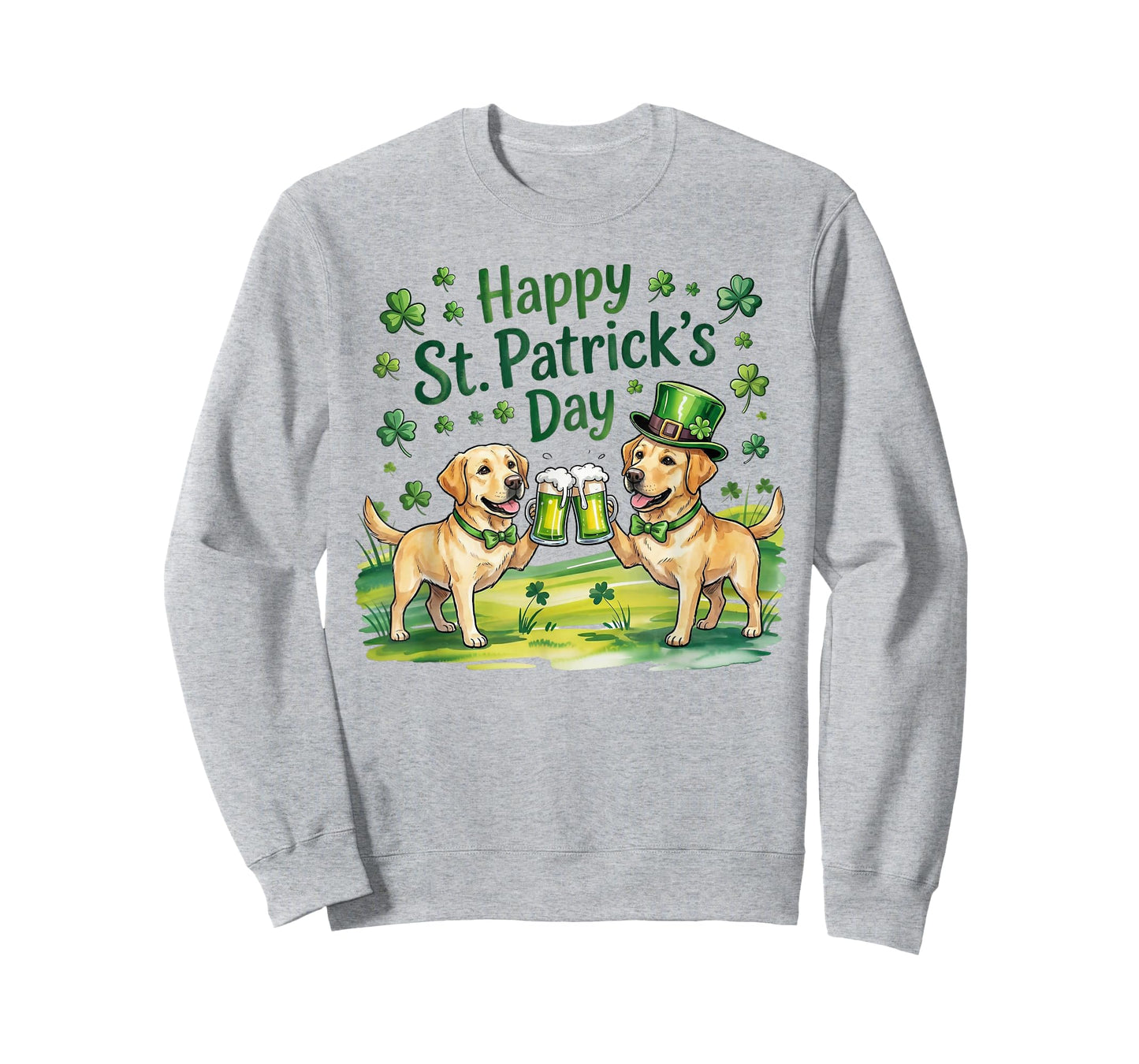 St Patrick’s Day Labradors Retriever Dog T-Shirt