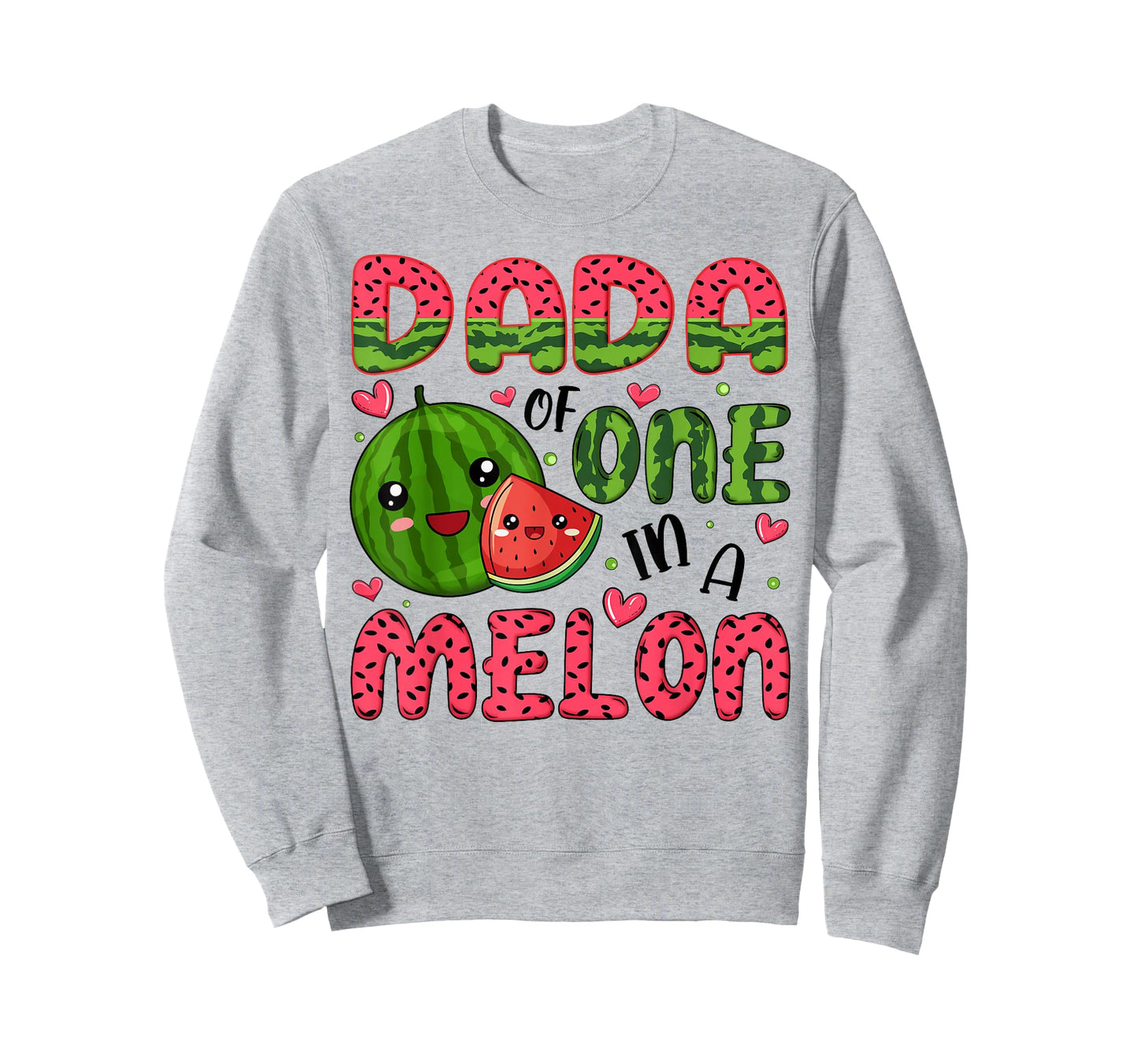 Dada of One in A Melon 1St Birthday Watermelon Party T-Shirt