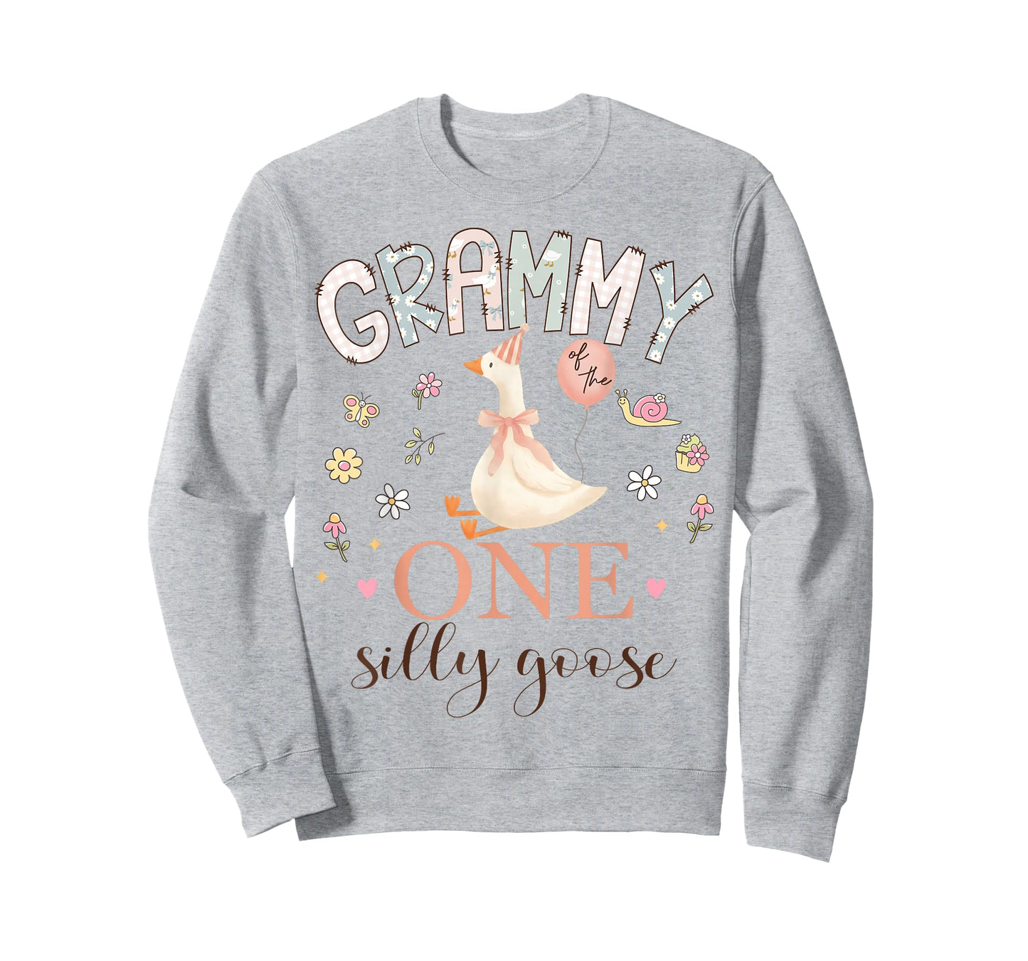 Grammy of The One Silly Goose 1st Birthday Girl Matching T-Shirt