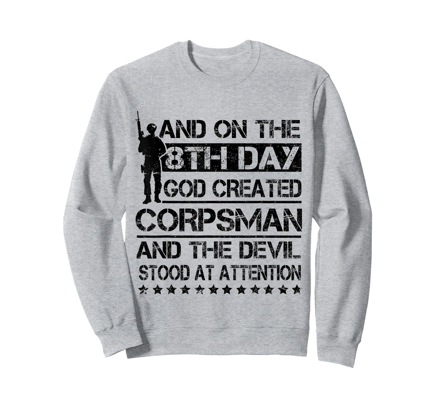 On 8th Day God Created Corpsman Proud US Military Veteran T-Shirt