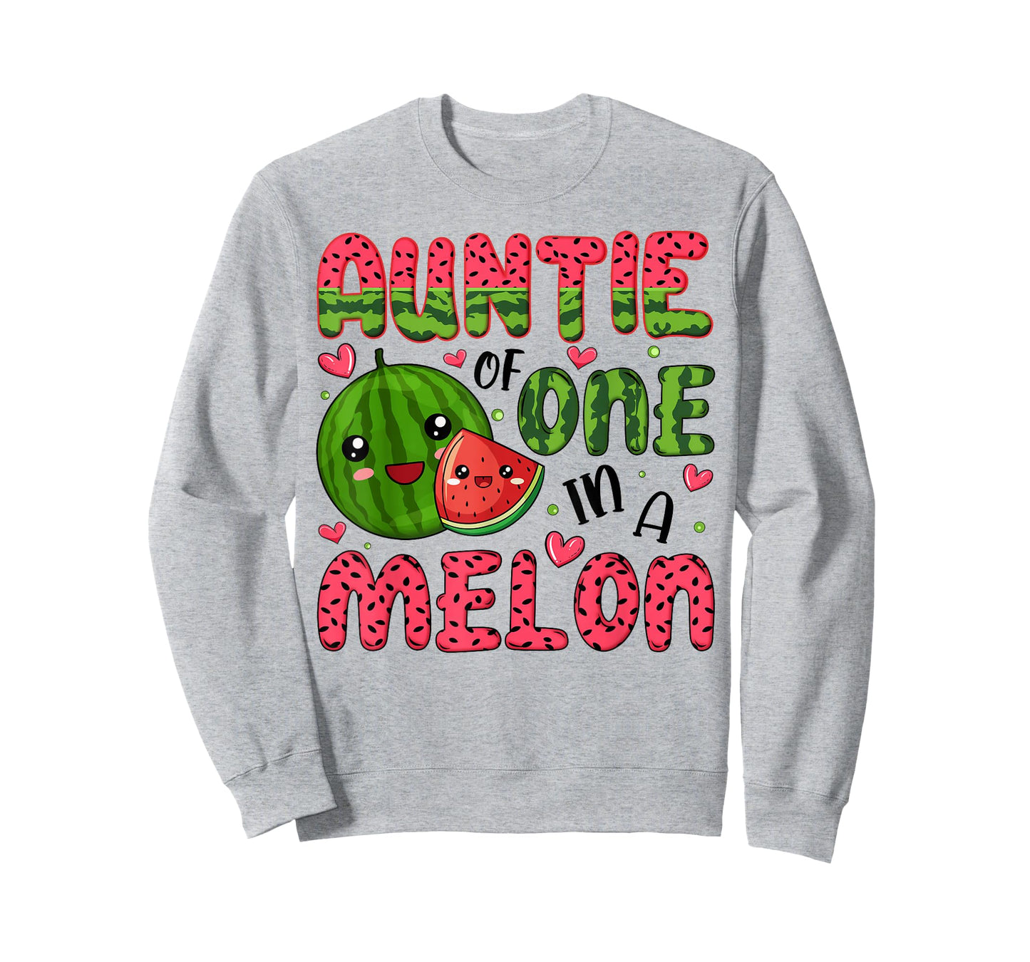 Auntie of One in A Melon 1St Birthday Watermelon Party T-Shirt