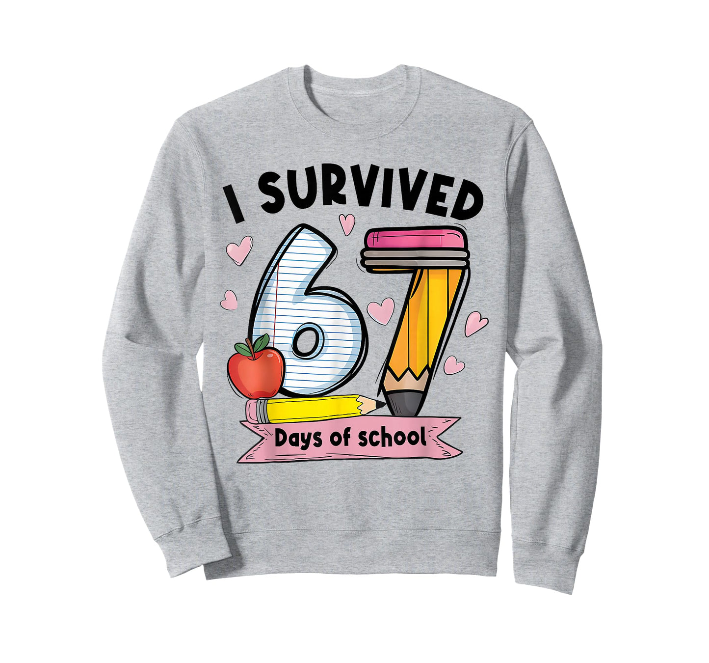 I Survived 67 Days of School Teacher Student Six Seven Meme T-Shirt