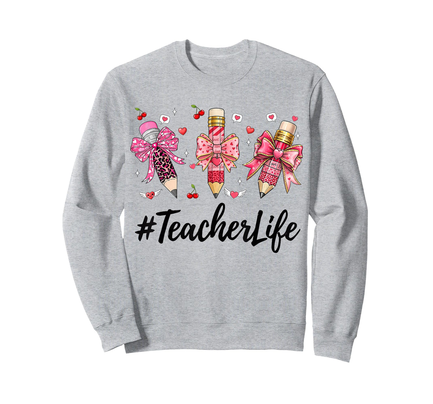 Teacher Valentine Coquette Bow Teacher Valentines Day T-Shirt