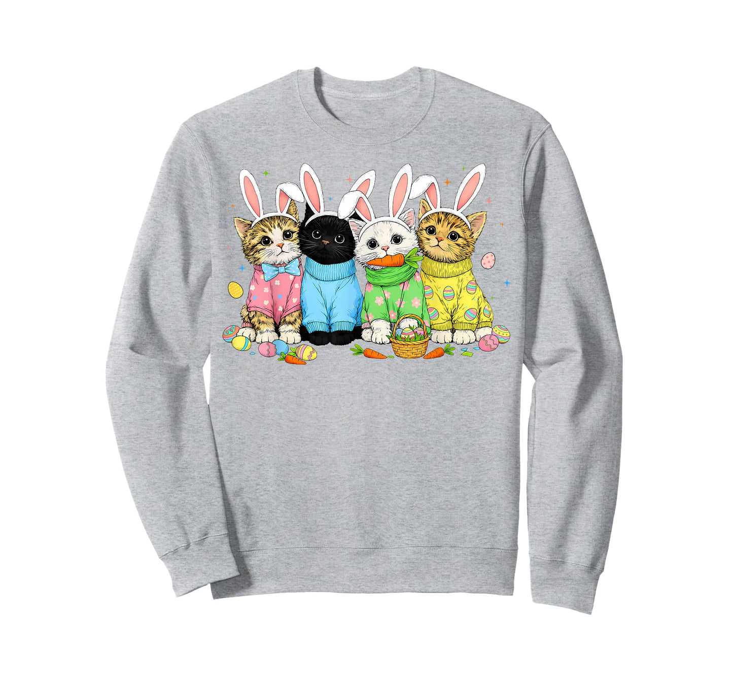Easter Cats Bunny Rabbit for Teens Boys Girls Kids Women T-Shirt